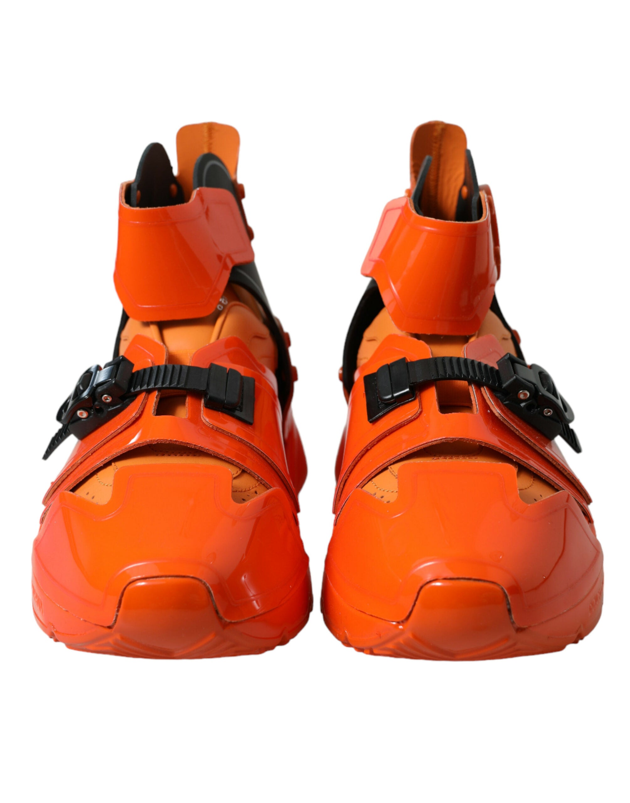 Oranje Multi Panel Chunky High Top Sneakers Schoenen