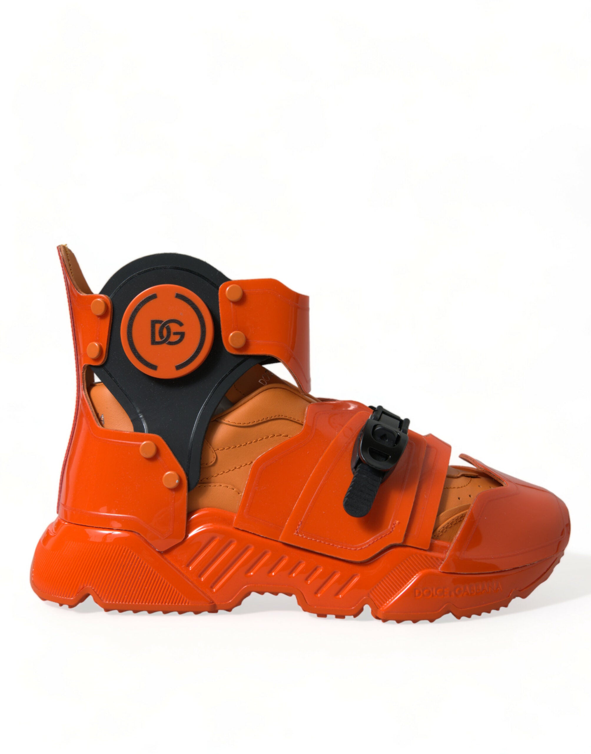 Oranje Multi Panel Chunky High Top Sneakers Schoenen