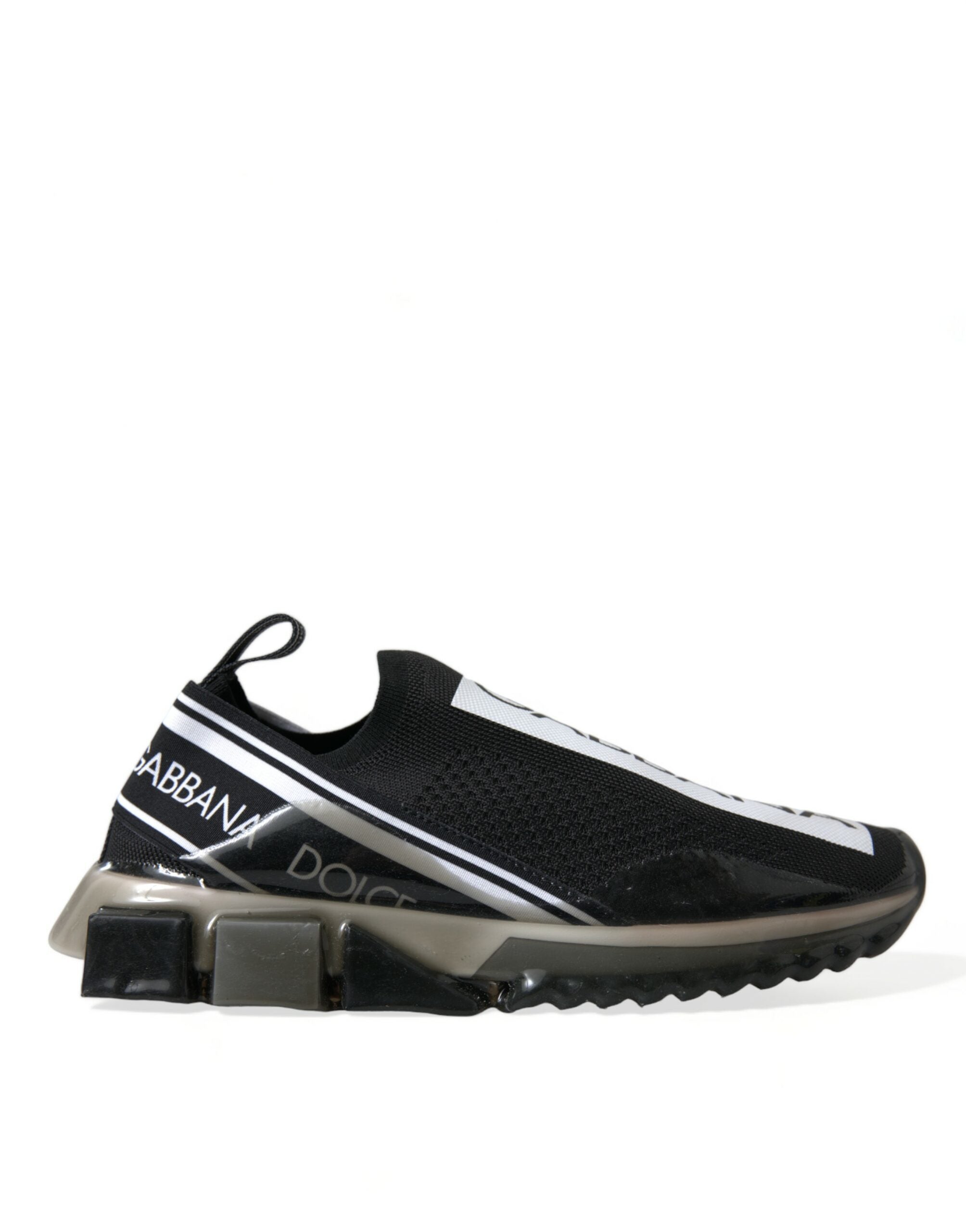 Zwarte witte instappers Sorrento schoenen