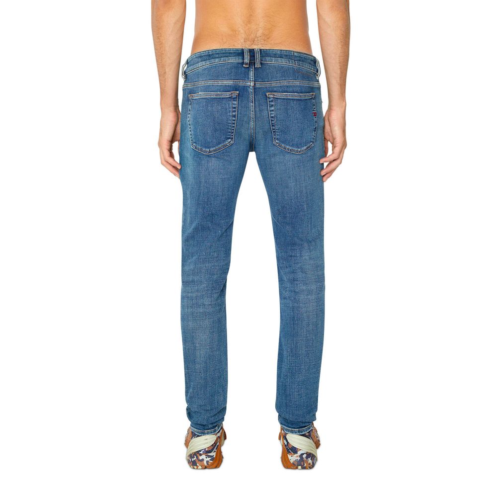 Blauwe katoenen skinny jeans voor heren