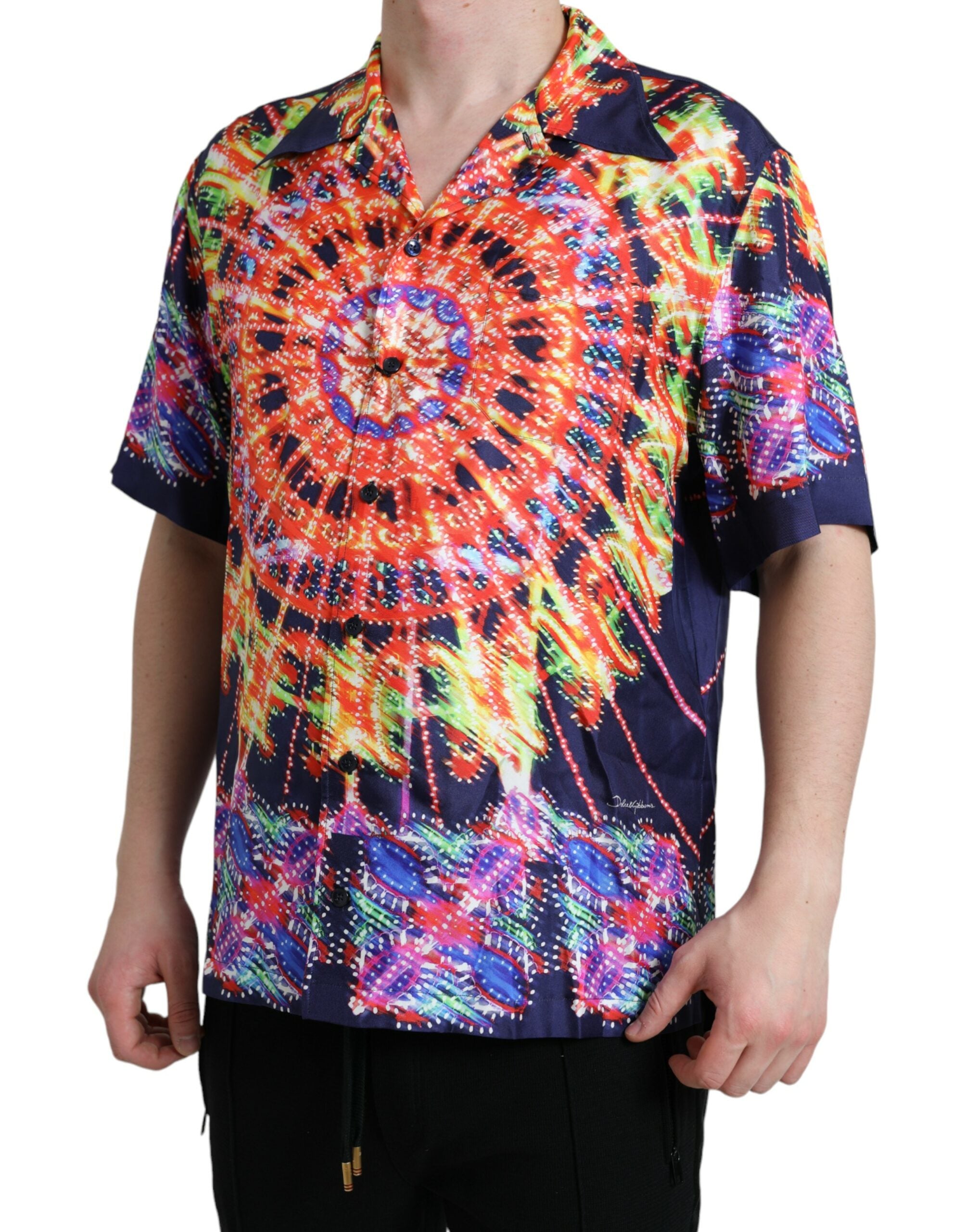 Multicolor Luminarie Zijden Casual Shirt