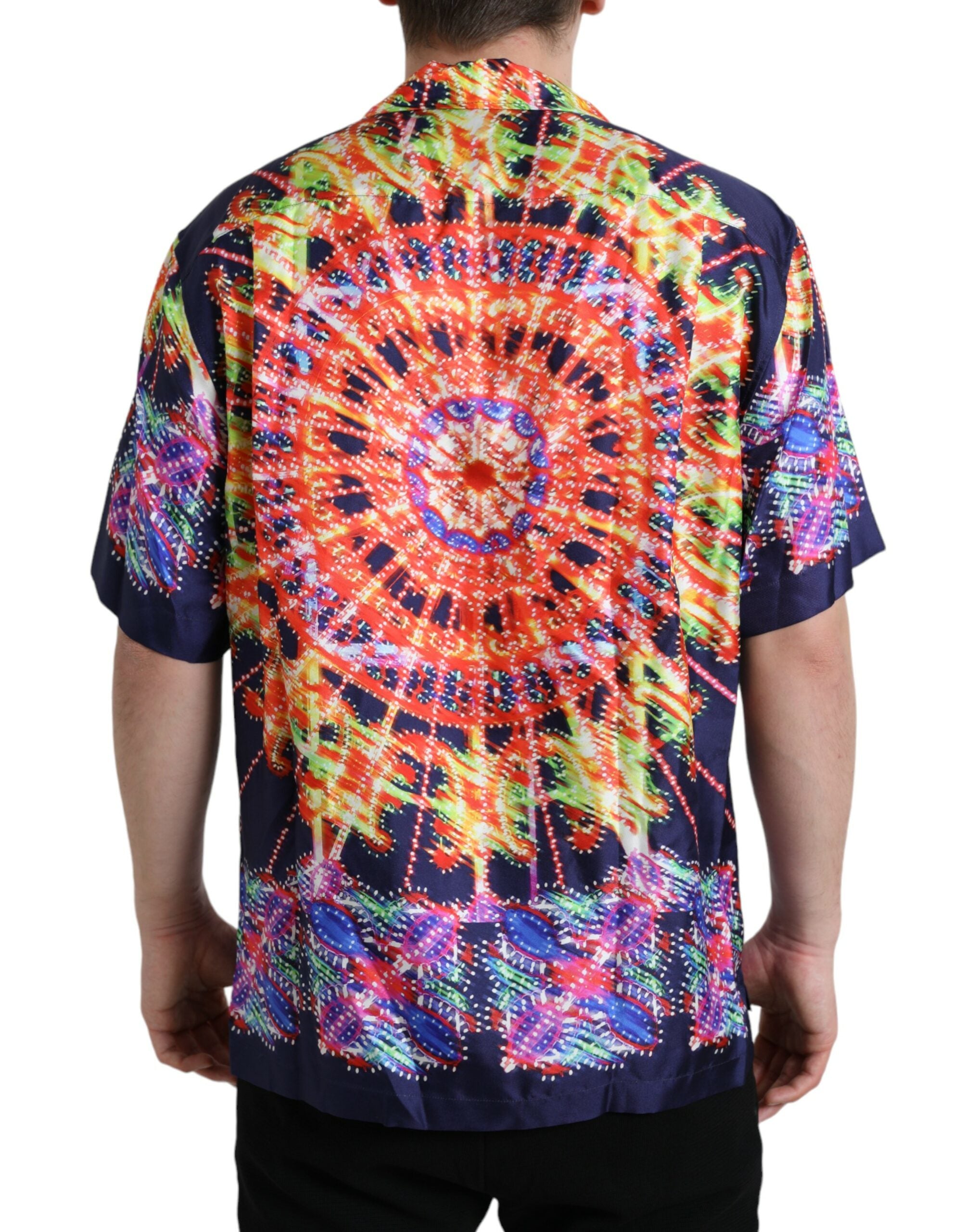 Multicolor Luminarie Zijden Casual Shirt