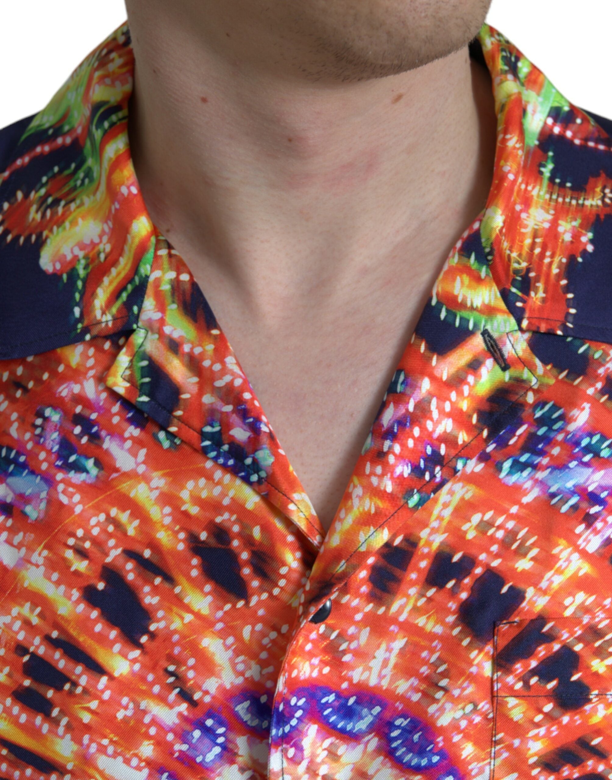 Multicolor Luminarie Zijden Casual Shirt