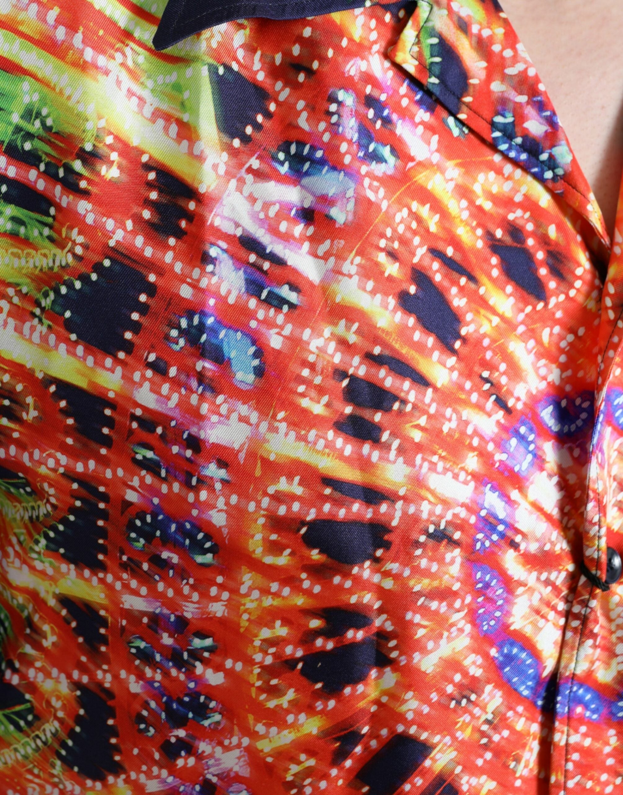Multicolor Luminarie Zijden Casual Shirt