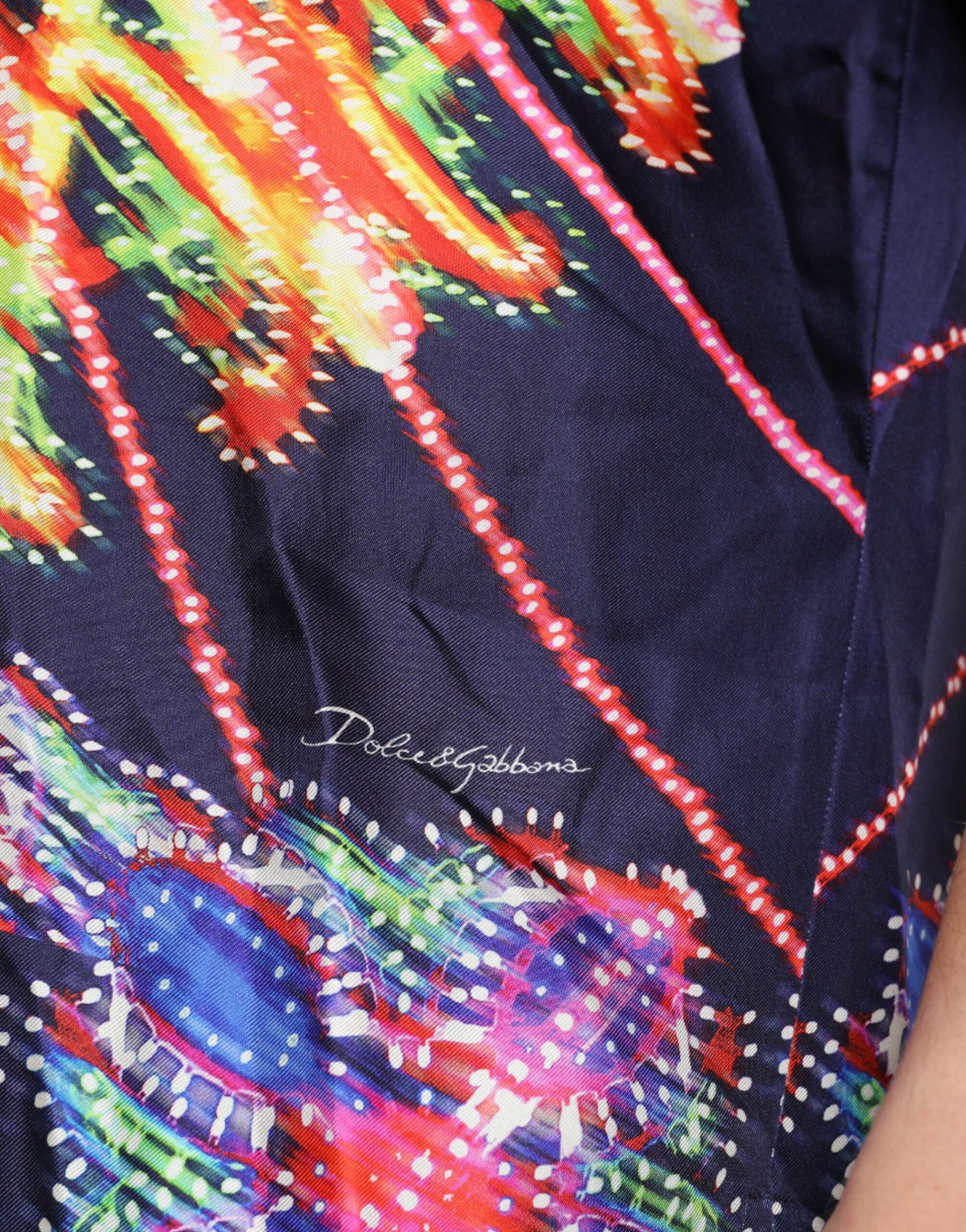 Multicolor Luminarie Zijden Casual Shirt