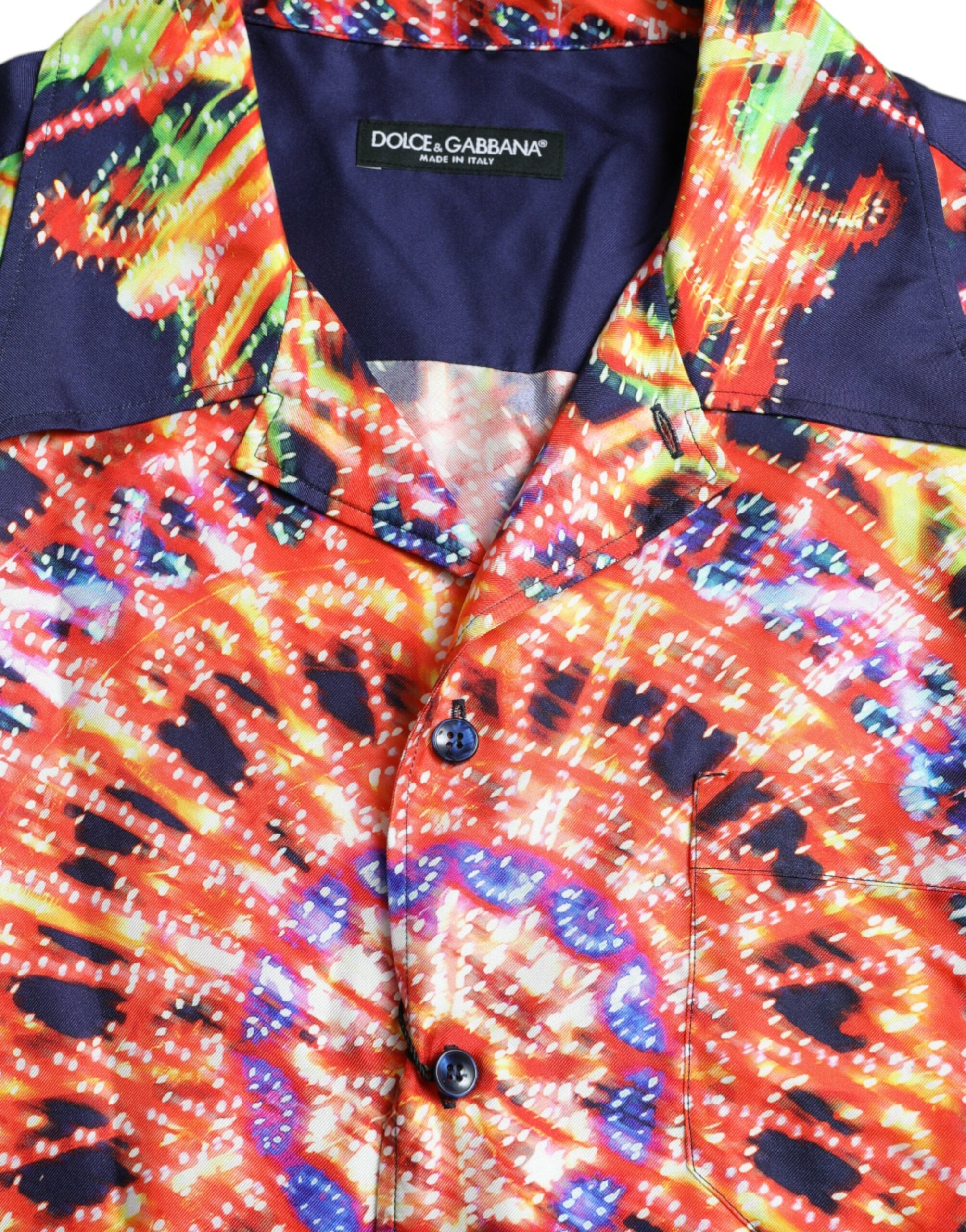 Multicolor Luminarie Zijden Casual Shirt
