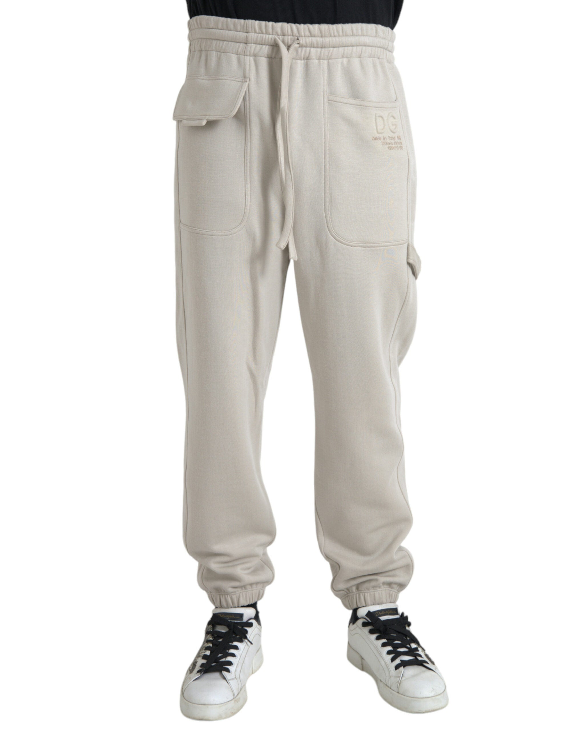 Off White Viscose Cargo Jogger Sweatpants Broek