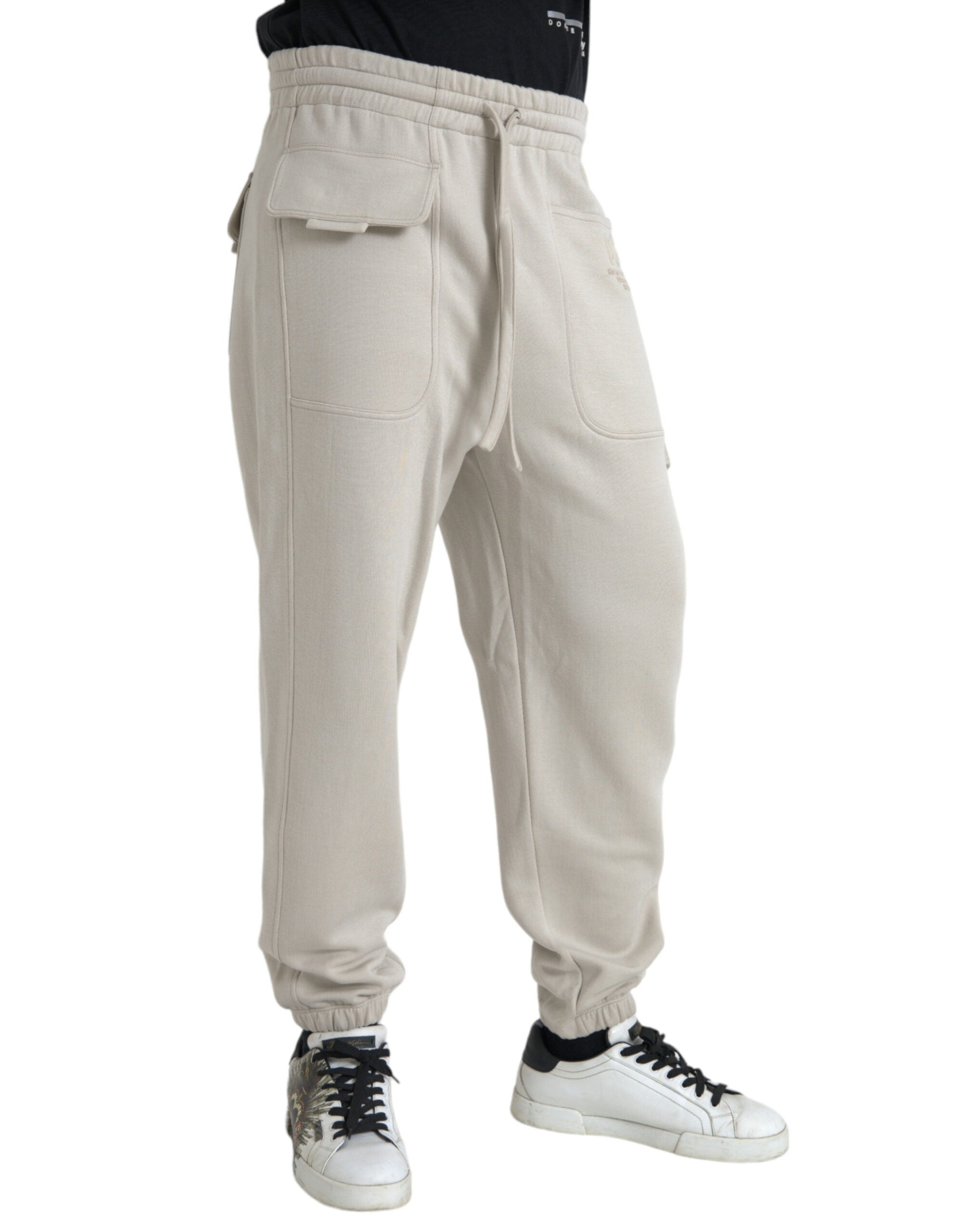 Off White Viscose Cargo Jogger Sweatpants Broek