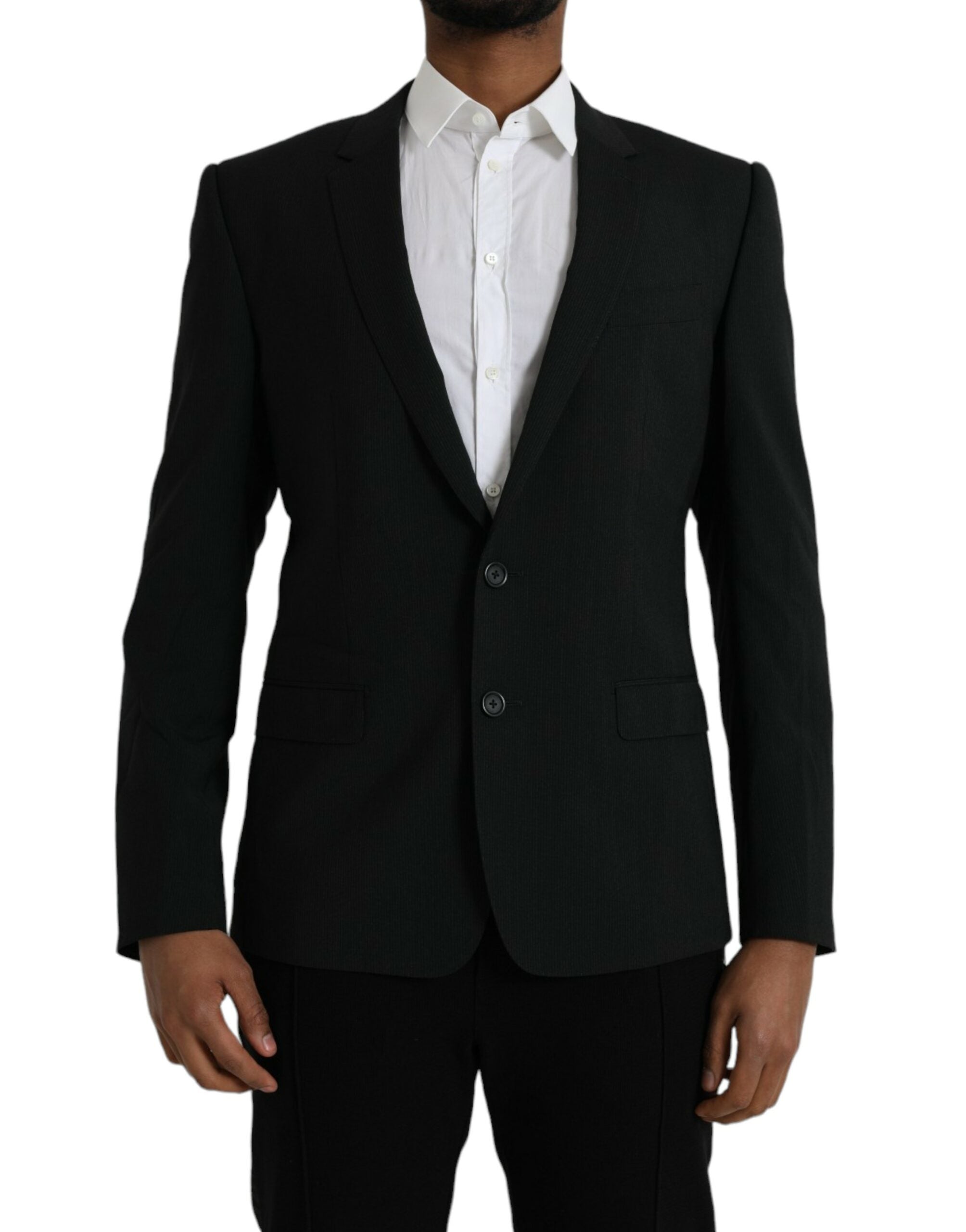 Blauwe GOUDEN Notch Single Breasted Blazer