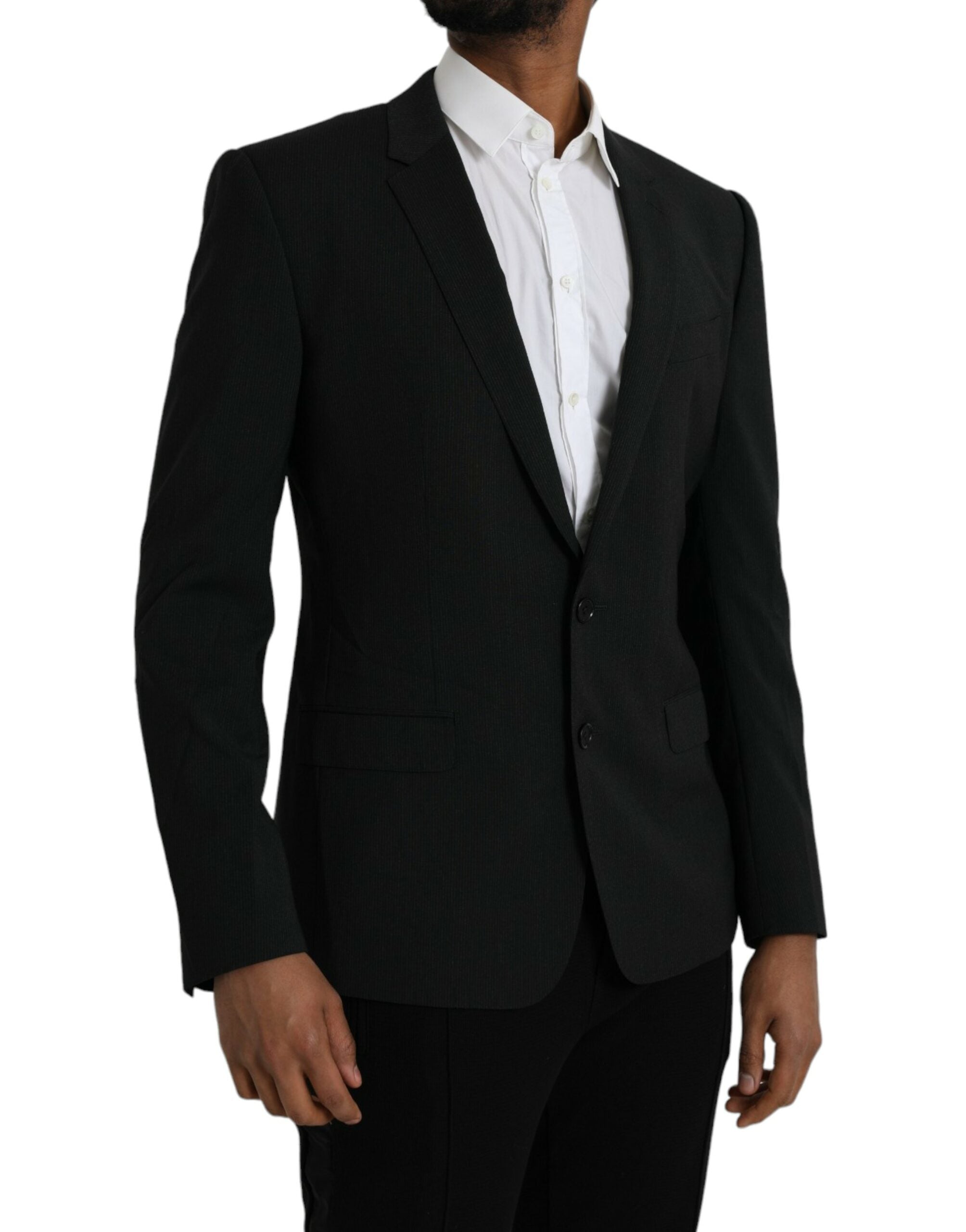 Blauwe MARTINI sjaal enkelrijs blazer