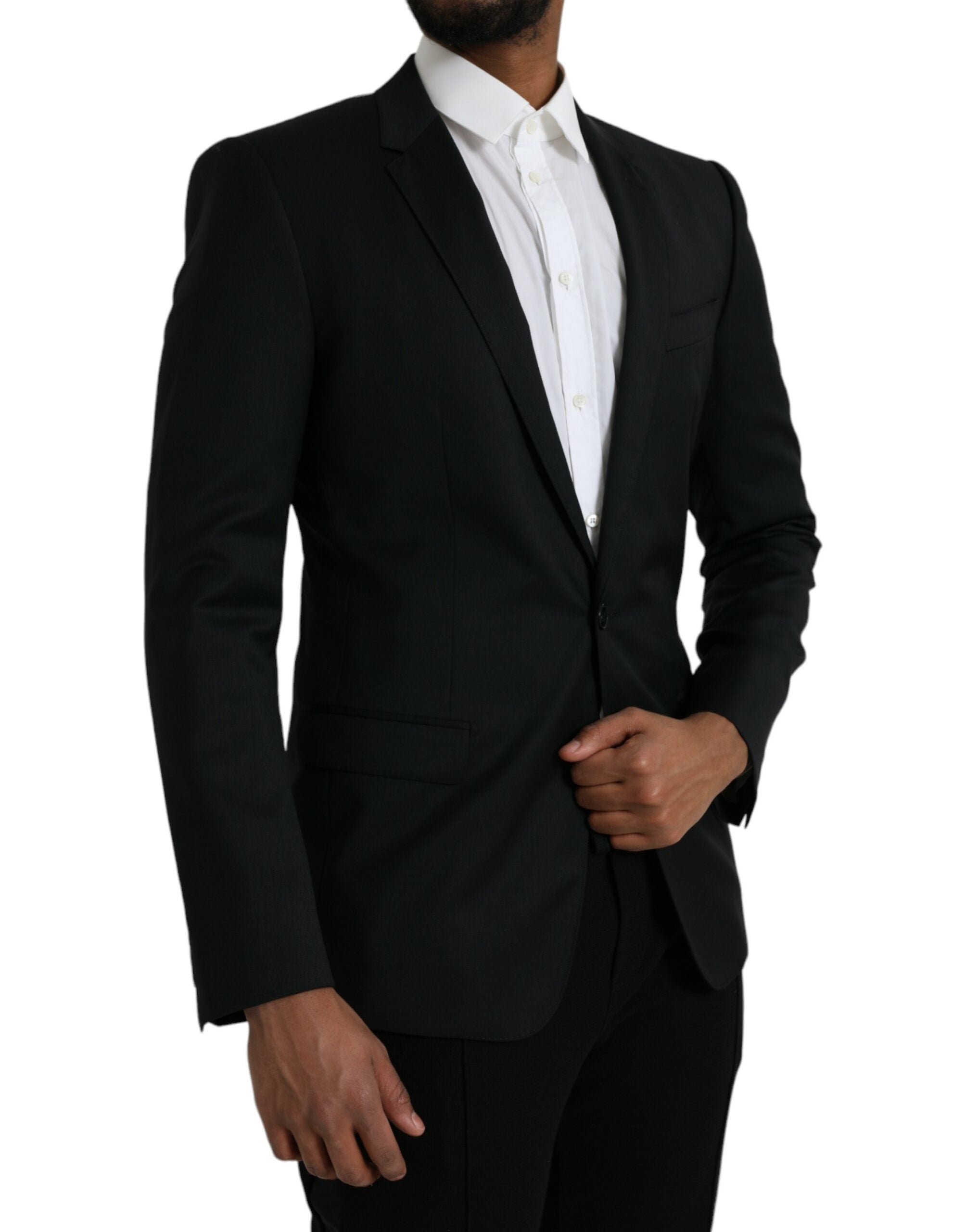 Zwarte wollen MARTINI enkelrijsblazer