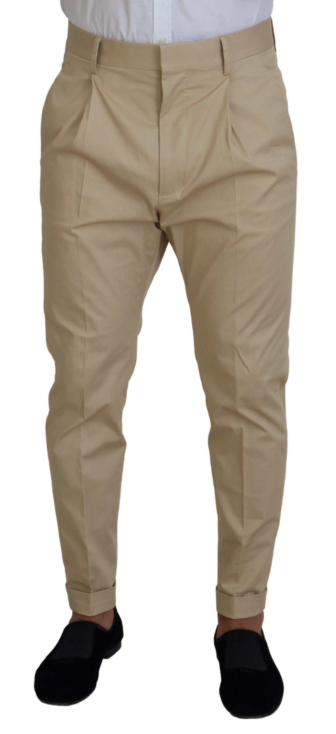 Beige katoenen enkelrijspak, 2-delig CIPRO-pak