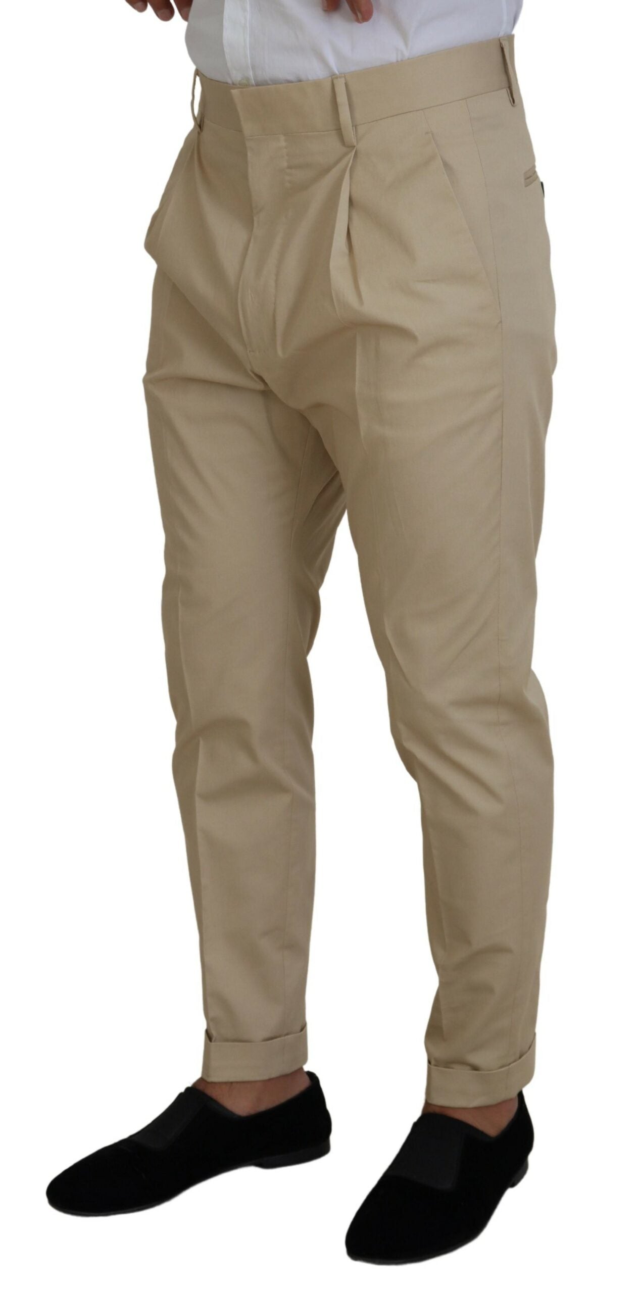 Beige katoenen enkelrijspak, 2-delig CIPRO-pak