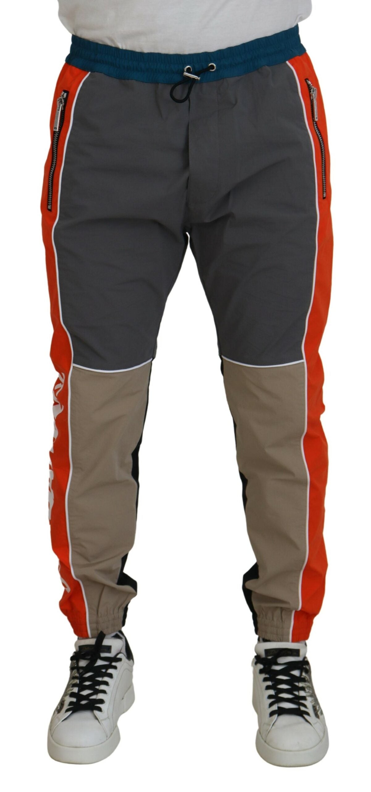 Multicolor Patchwork Katoenen Joggingbroek