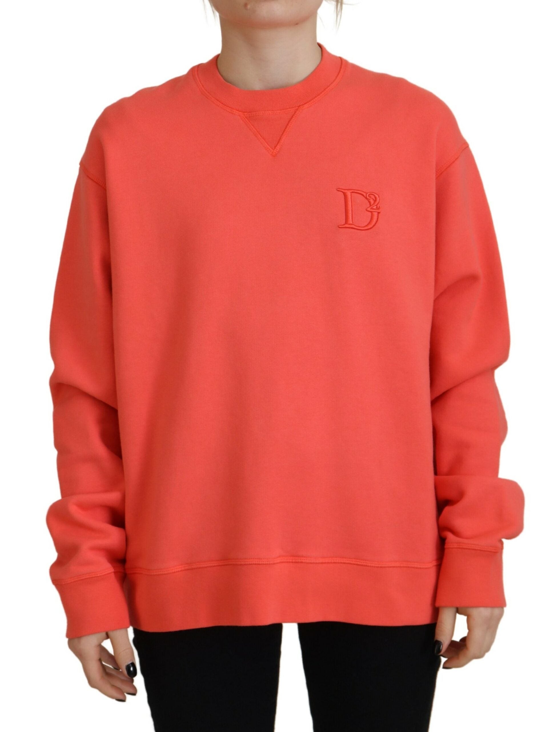 Roze damestrui met lange mouwen en geborduurd logo