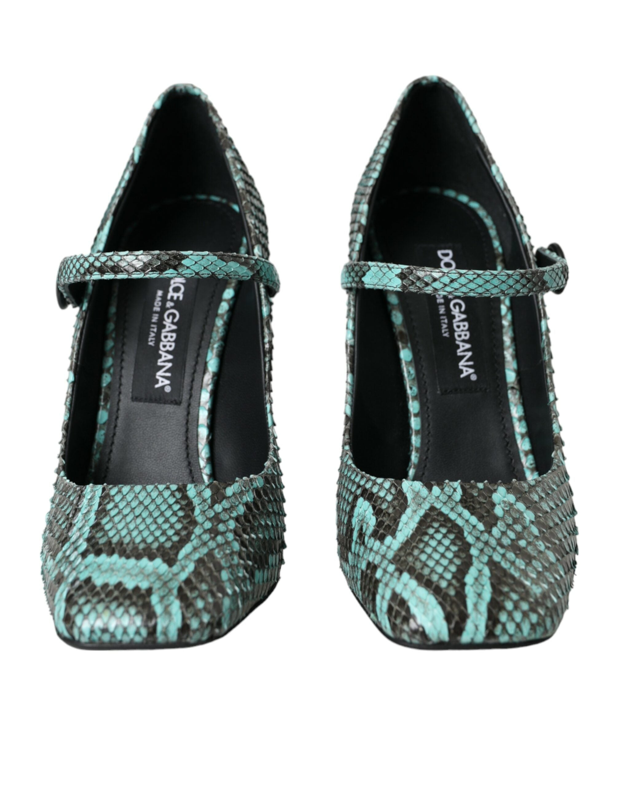 Aqua Python leren Mary Jane pumps
