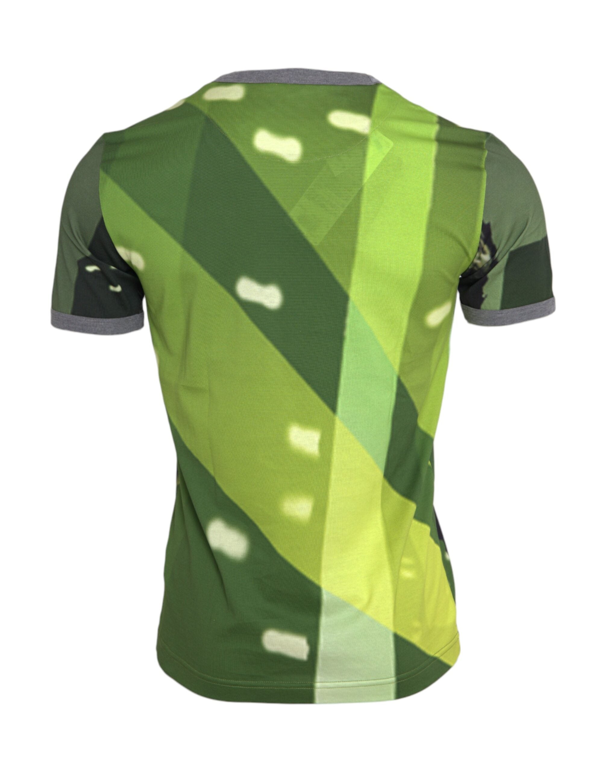 Groen Gorilla Katoenen T-shirt met Korte Mouwen