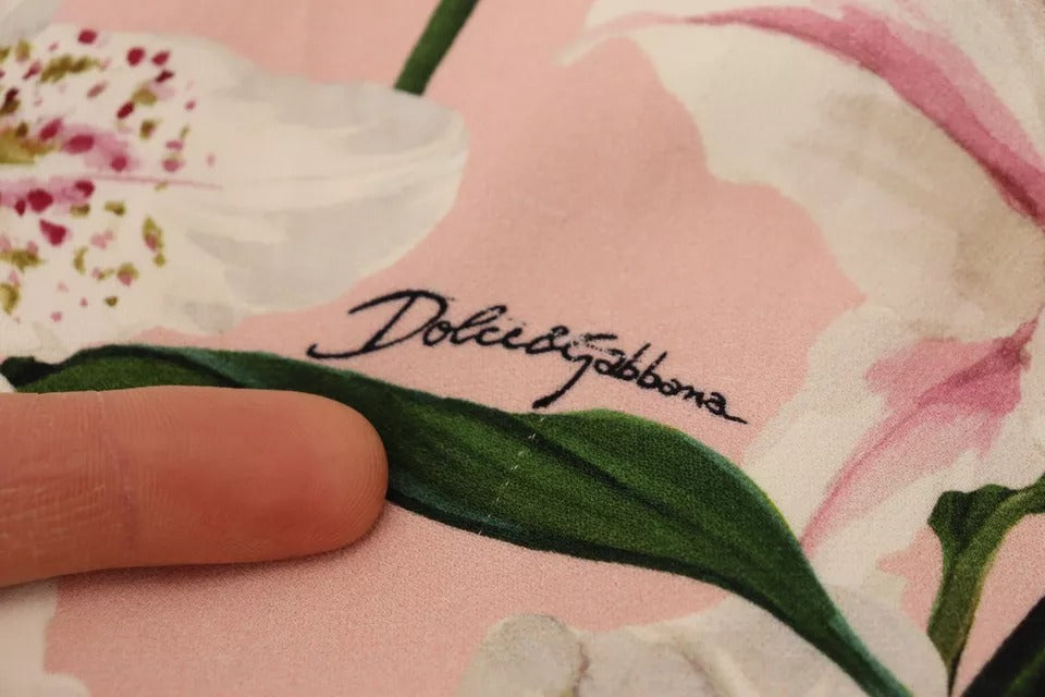 Roze lelie viscose manteljurk tot op de knie