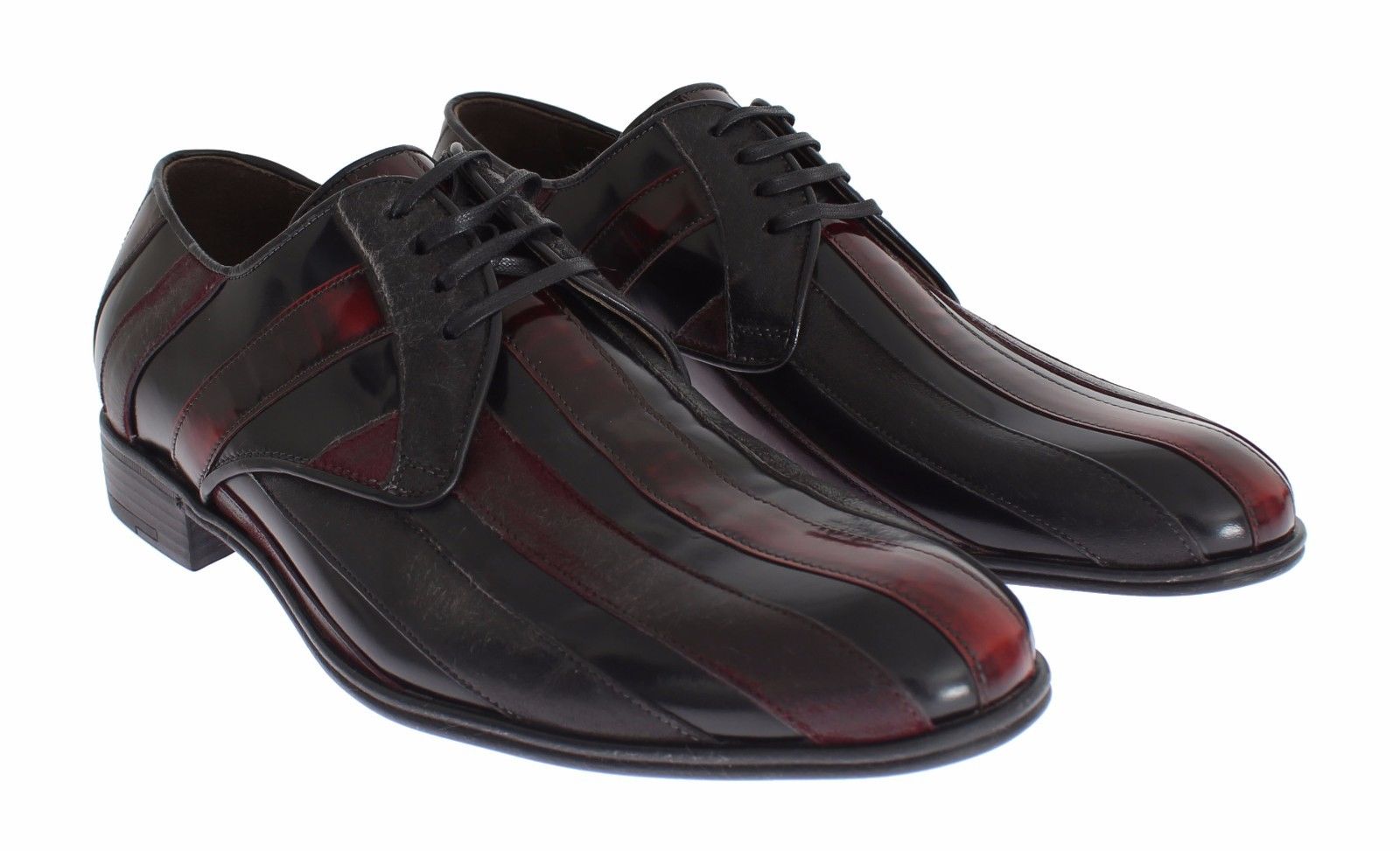 Zwarte Bordeaux leren formele schoenen