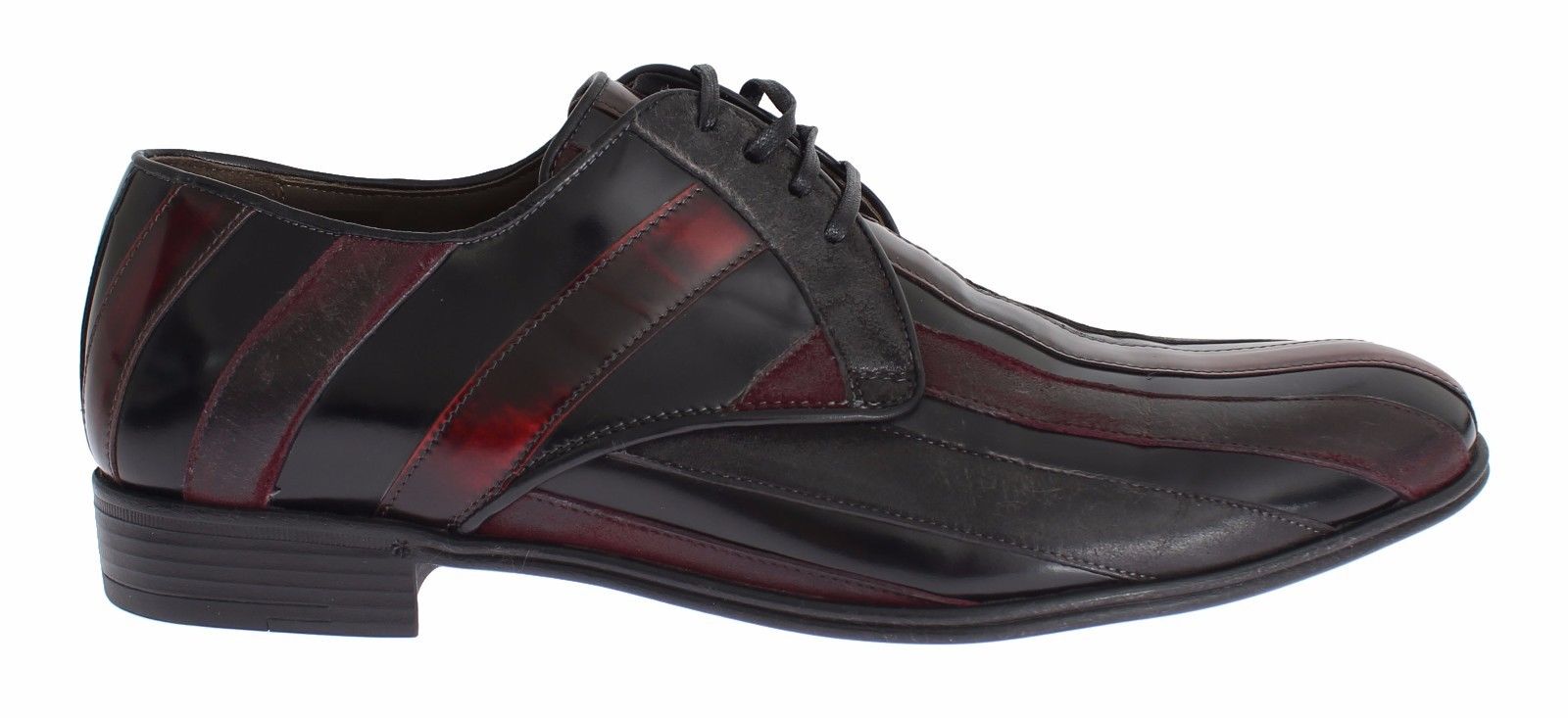 Zwarte Bordeaux leren formele schoenen