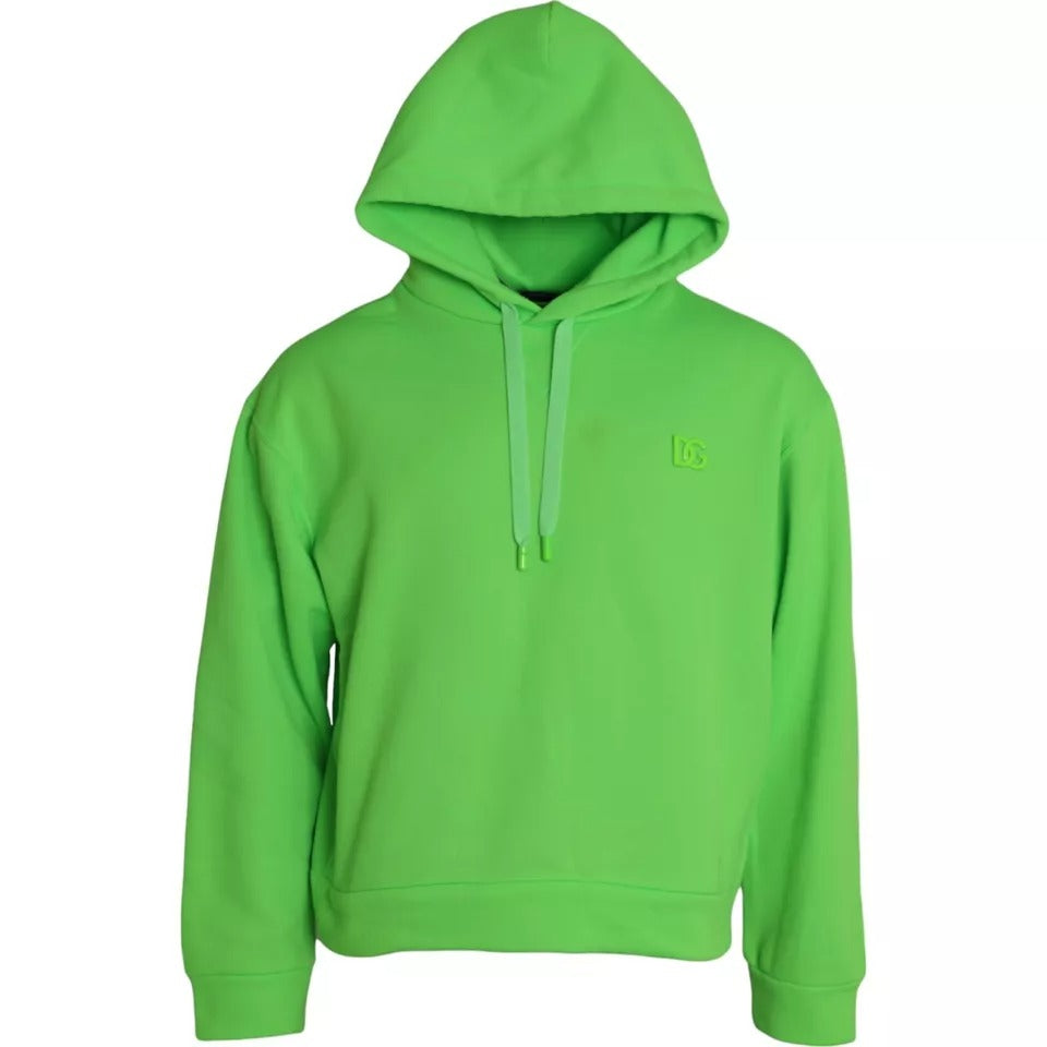 Groene Logo Hooded Pullover Sweatshirt Trui