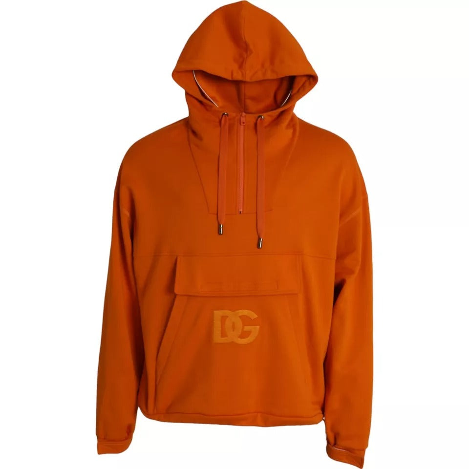 Oranje hoodie met capuchon