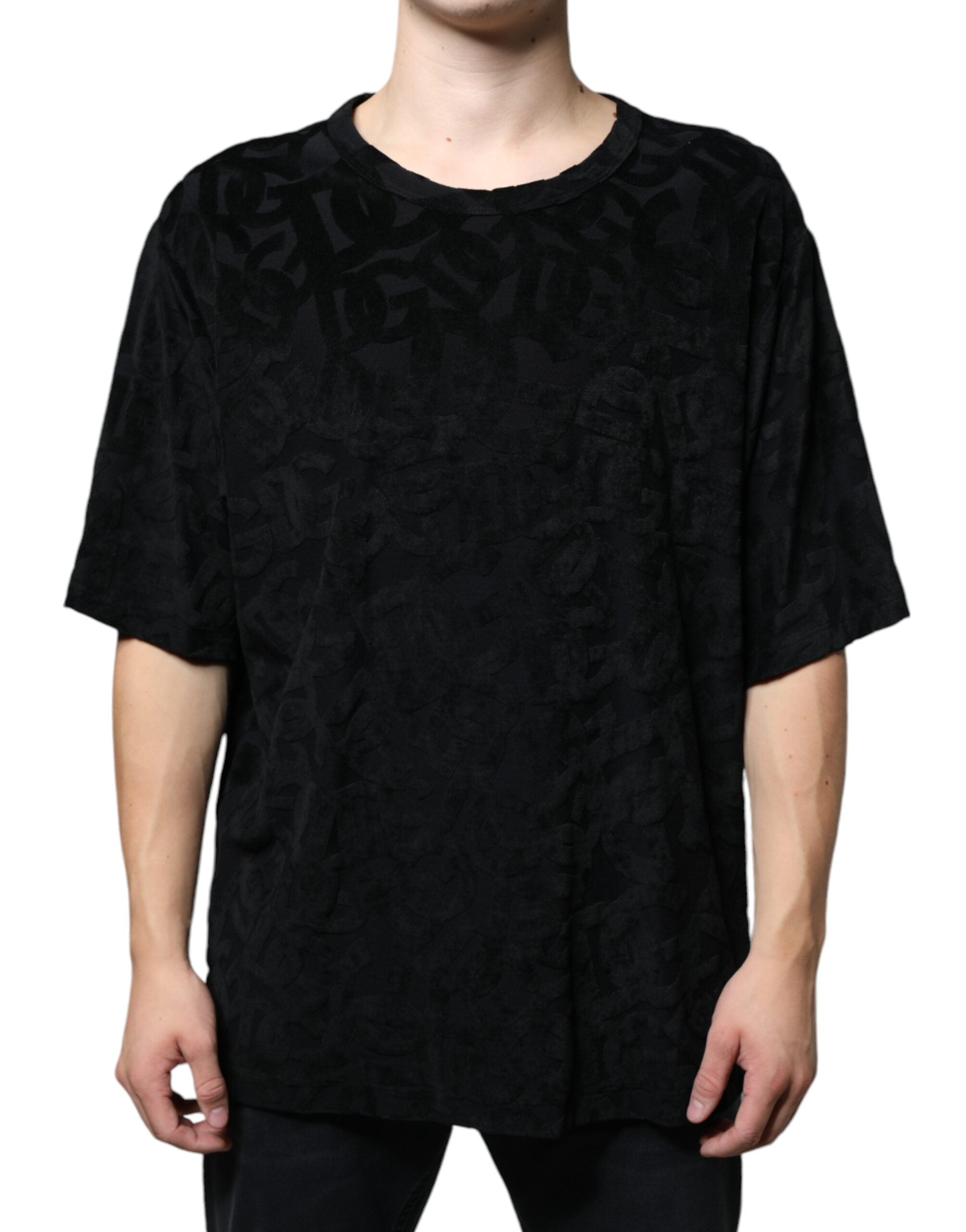 Zwart DG Mania logo-T-shirt
