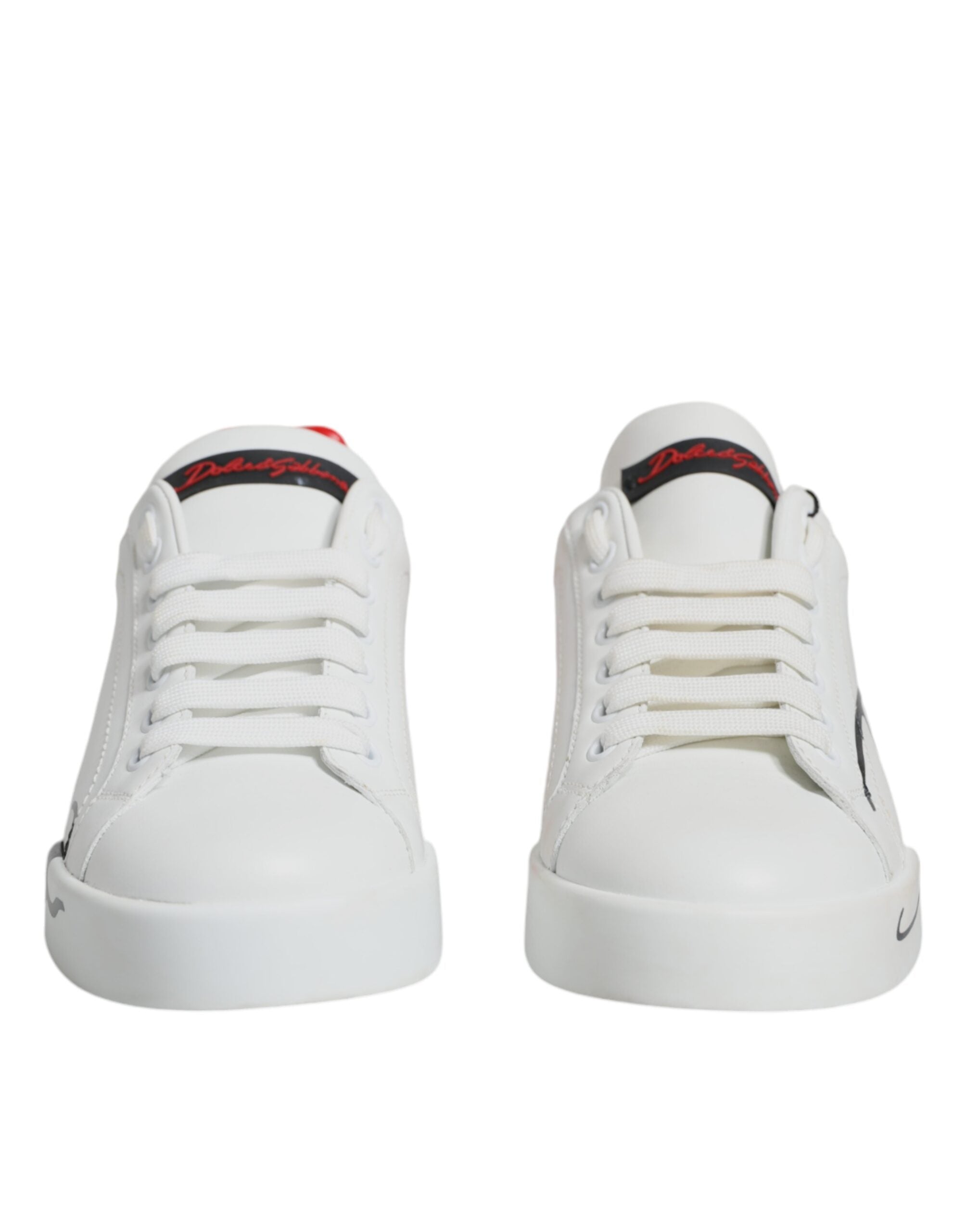 Witte rode Portofino lage sneakers