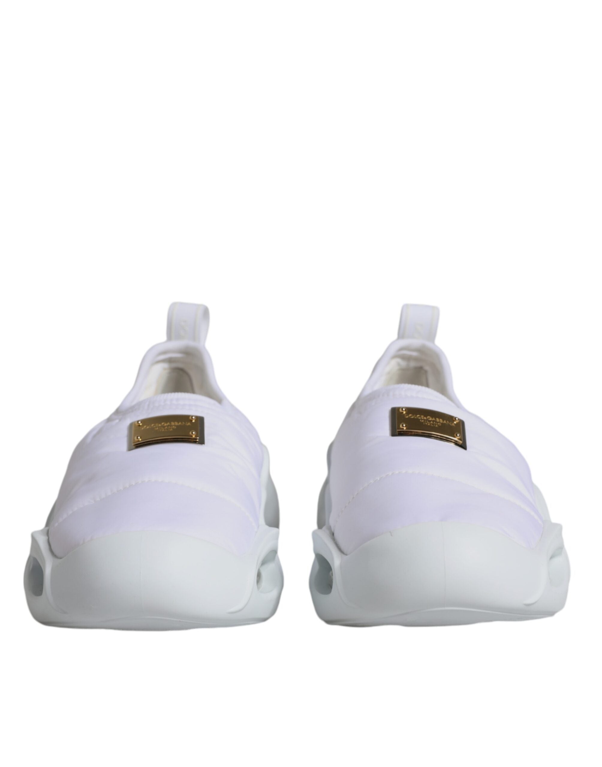 Witte, gevoerde stoffen lage sneakers