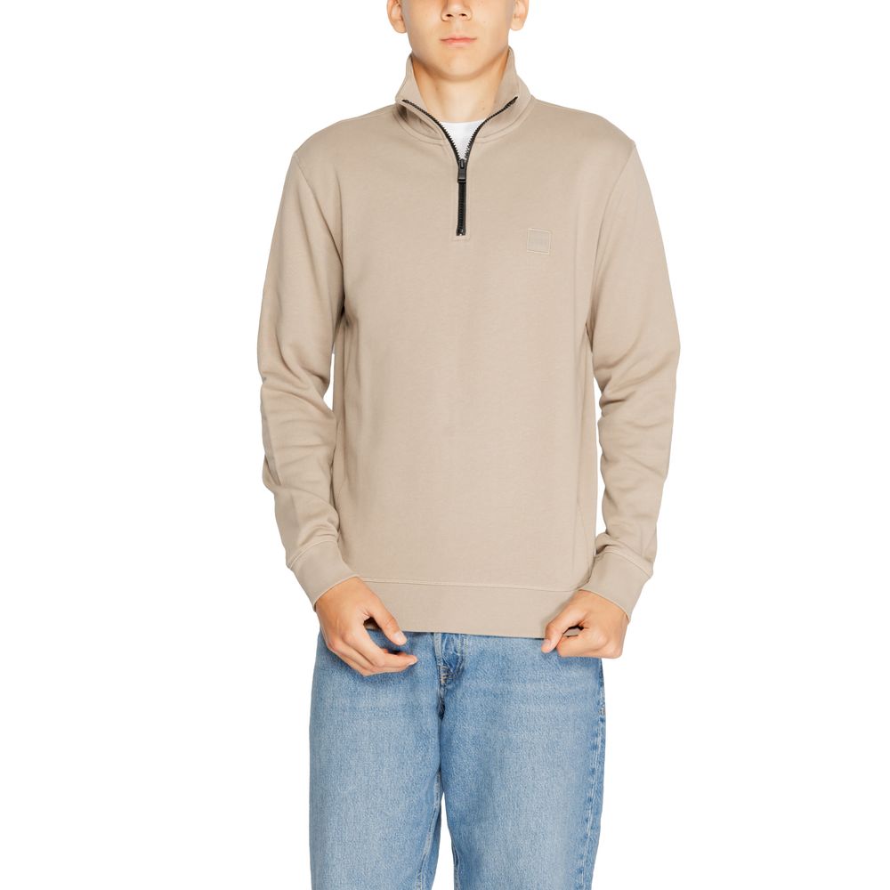 Bruine katoenen sweater