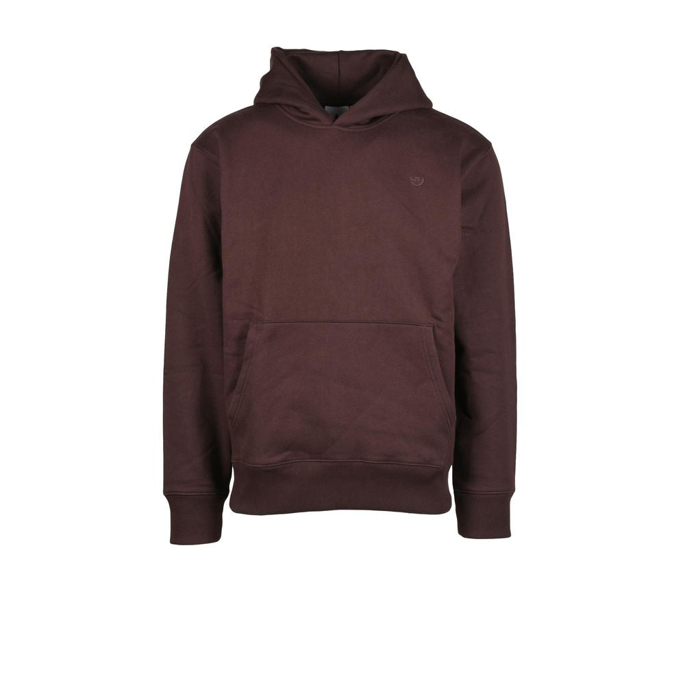 Bruine katoenen hoodie