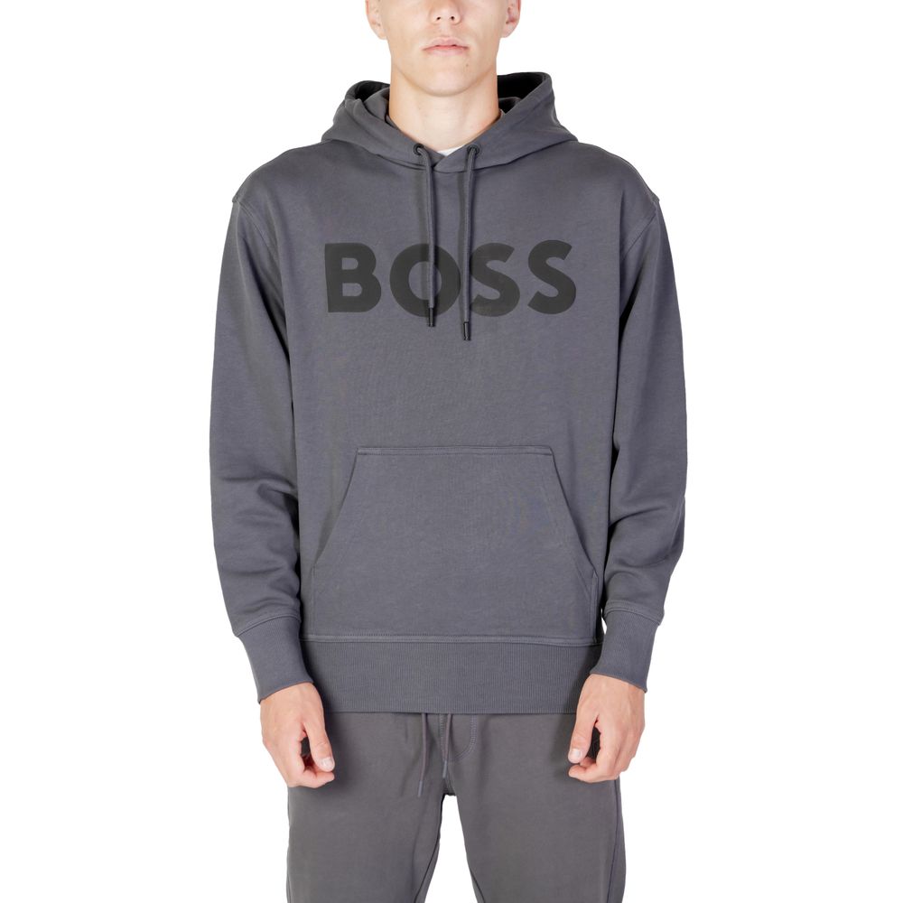 Grijze katoenen hoodie