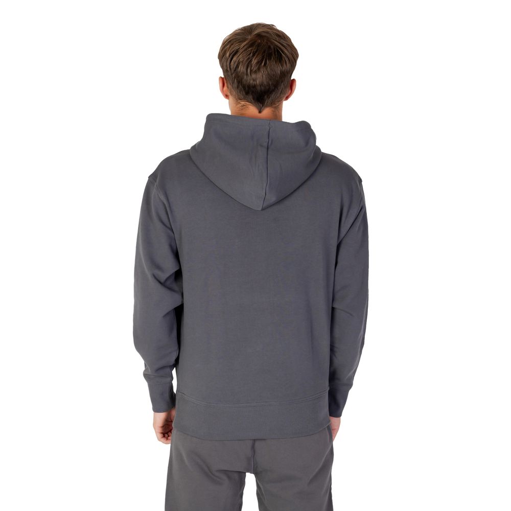 Grijze katoenen hoodie