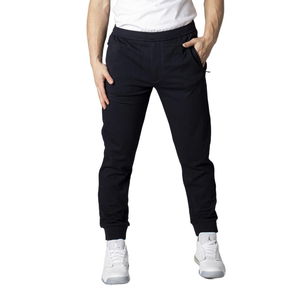 Blauwe viscose skinny broek