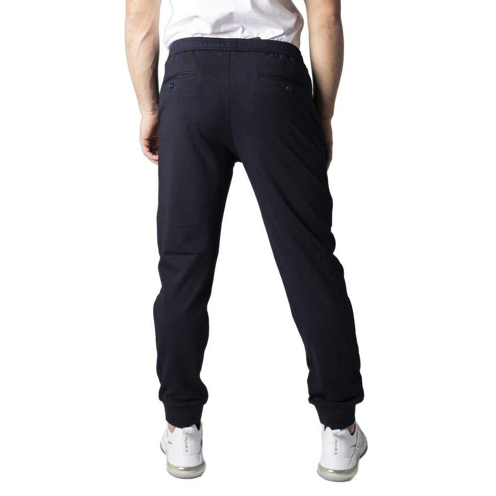 Blauwe viscose skinny broek