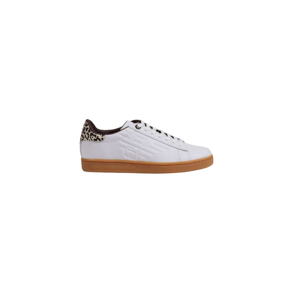 Beige leren sneaker