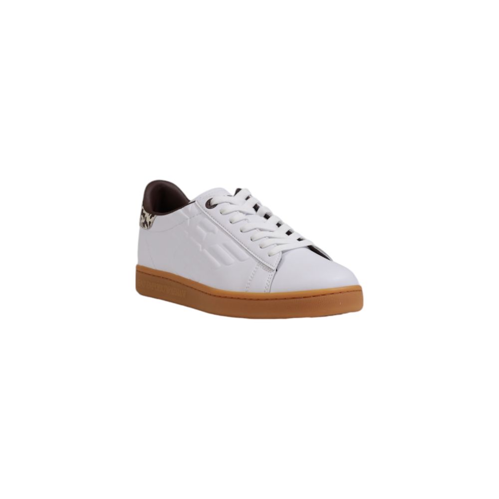 Beige leren sneaker