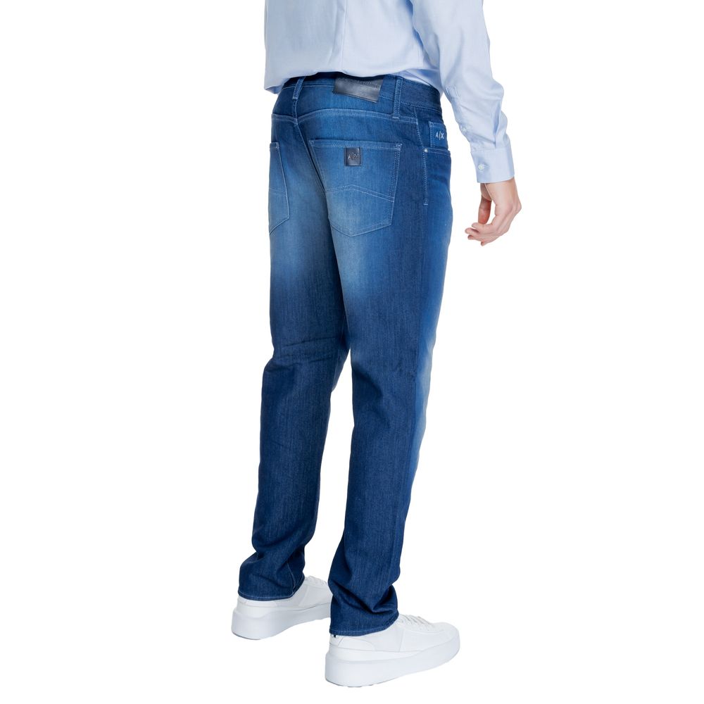 Blauwe katoenen skinny broek