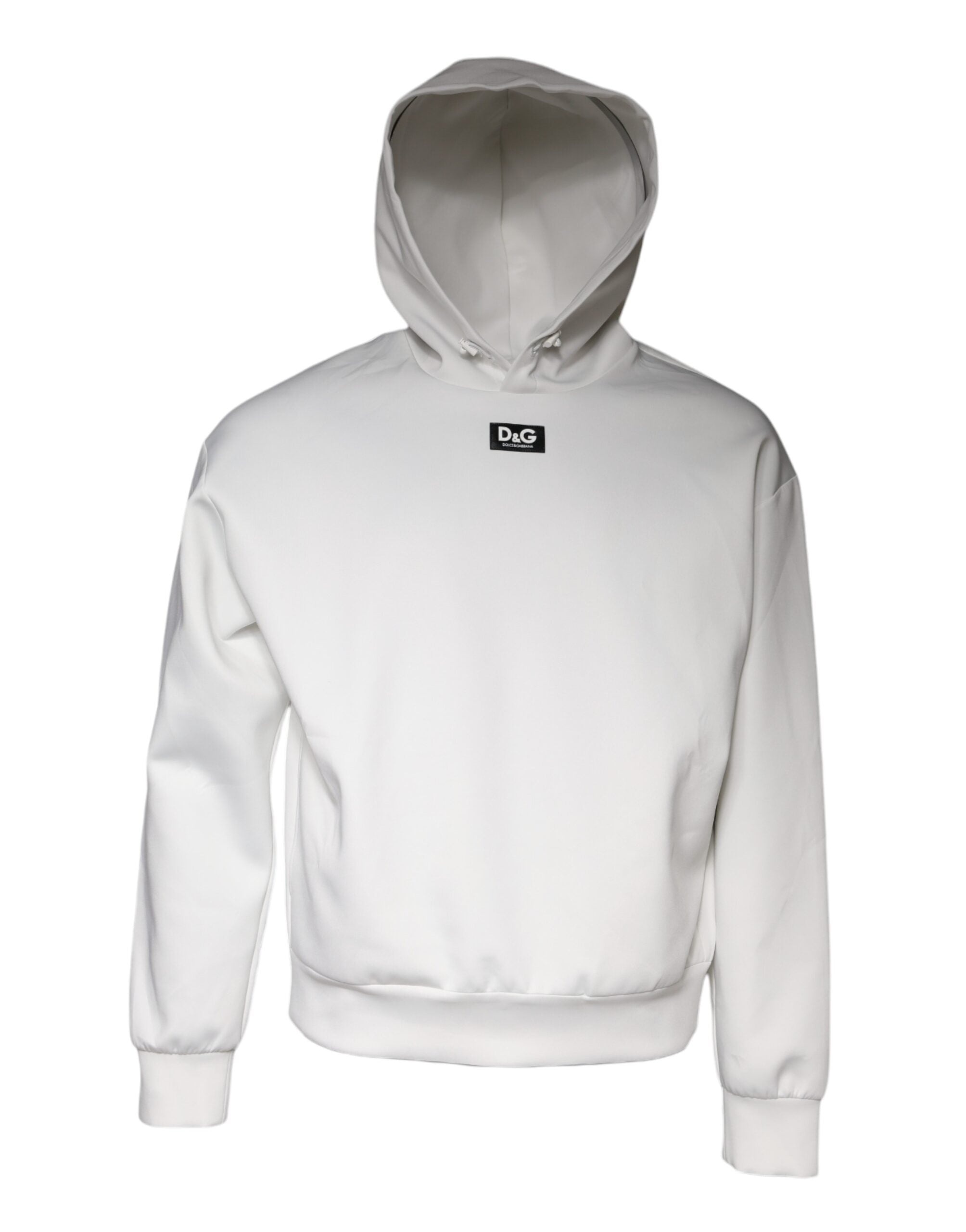 Witte D&amp;G Logo Hooded Heren Sweatshirt Trui