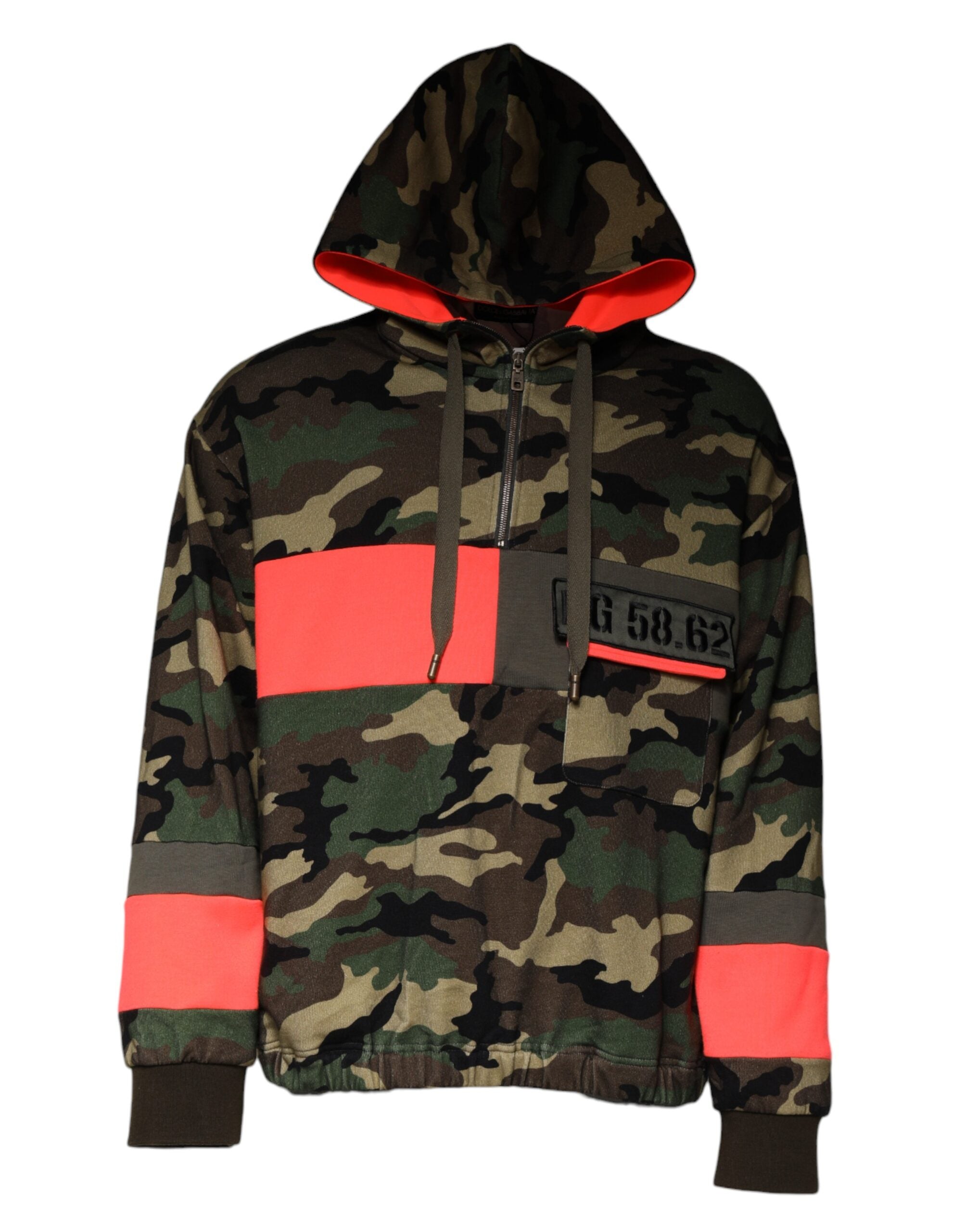 Multicolor Camouflage Hooded Heren Sweatshirt Trui