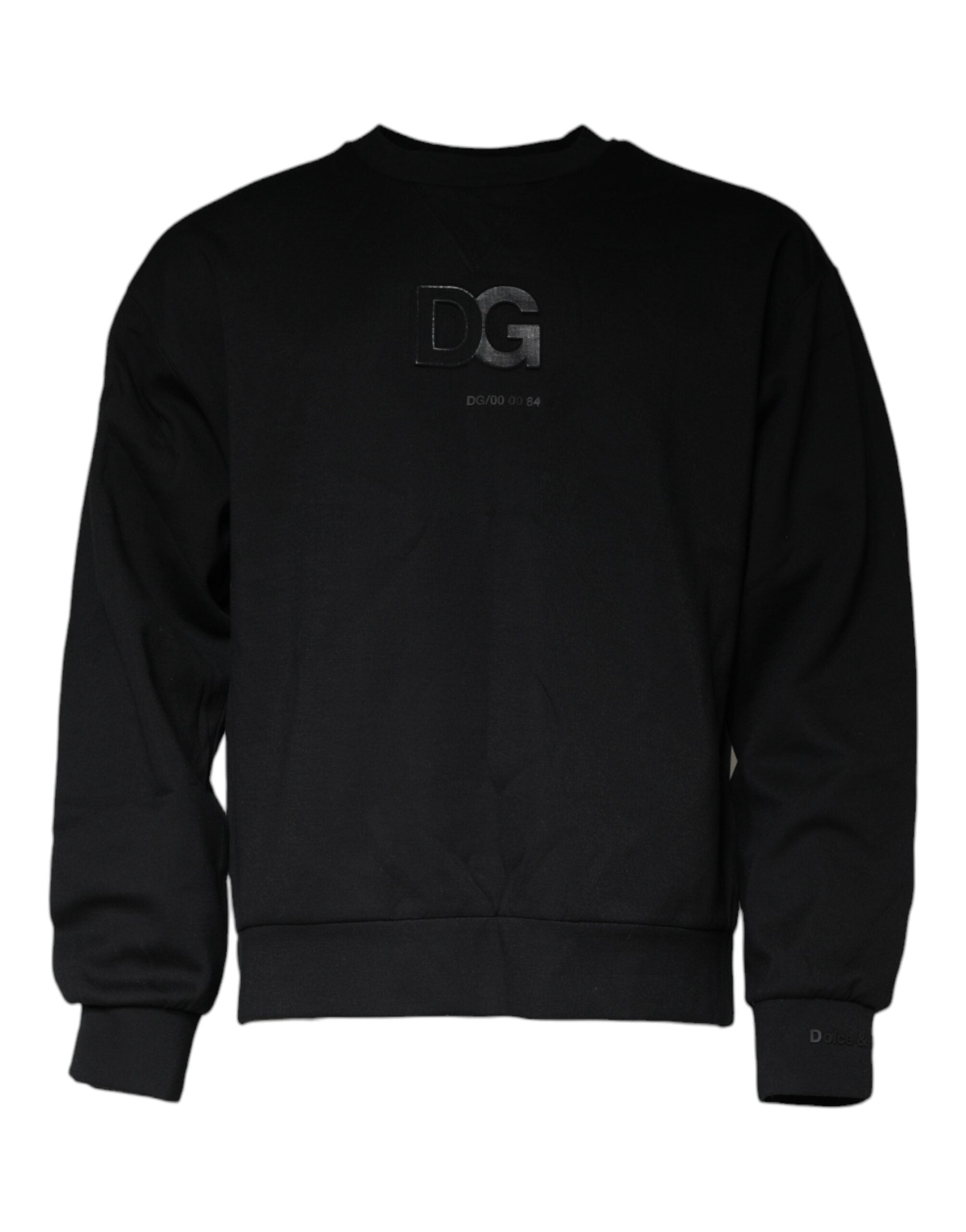 Zwarte DG Logo katoenen heren sweatshirt trui