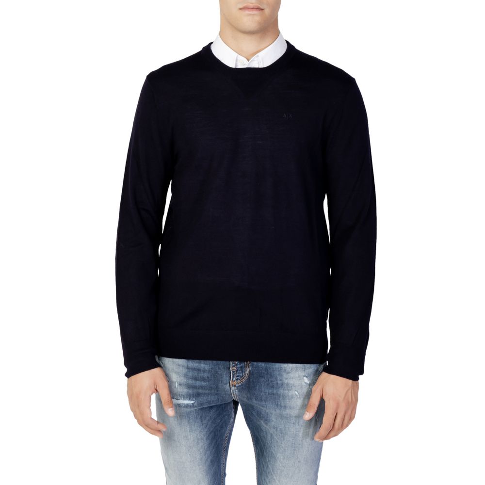 Blauwe wollen sportkleding