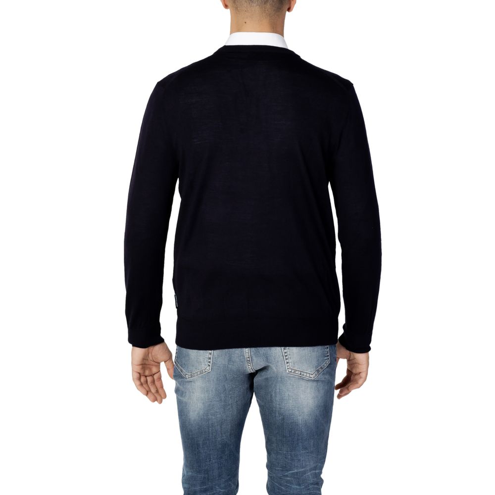 Blauwe wollen sportkleding