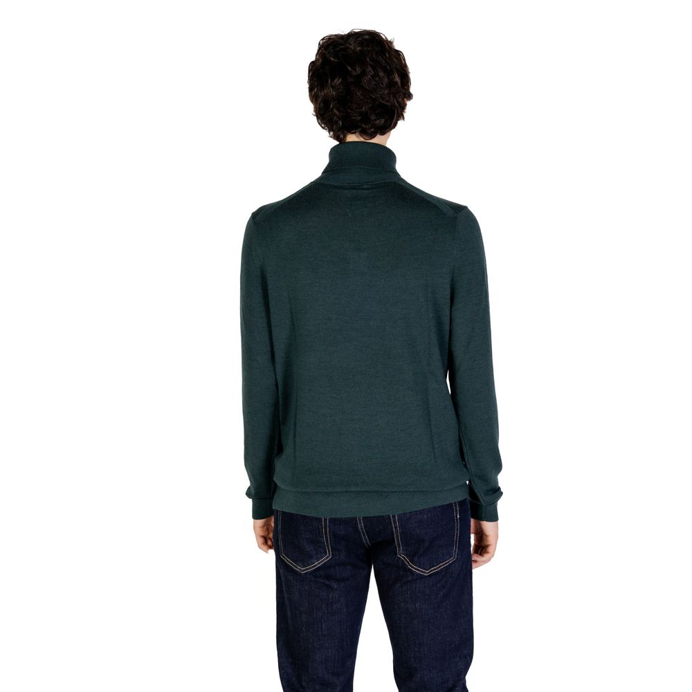 Groene wollen coltrui