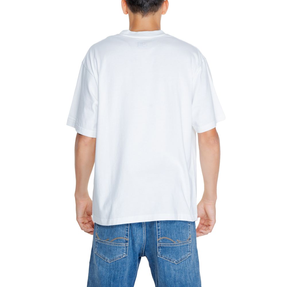 Wit katoenen T-shirt