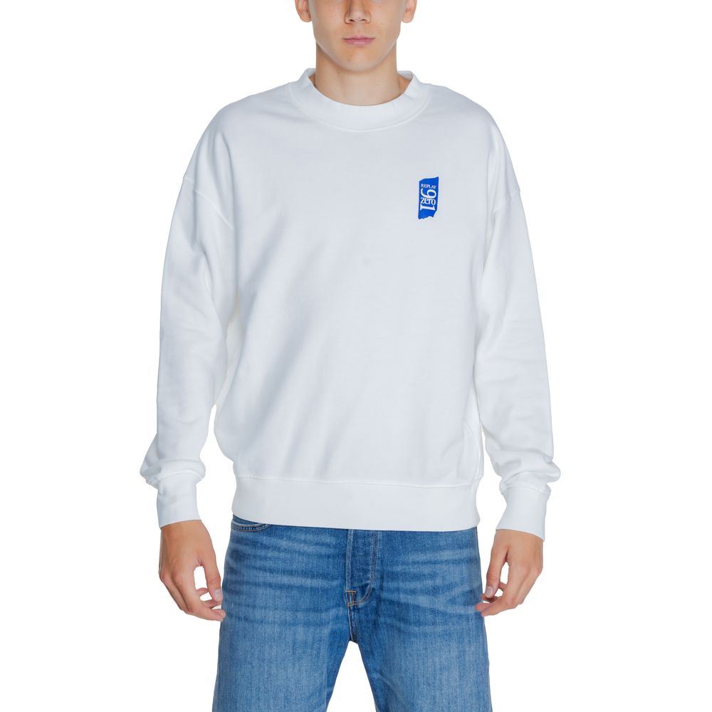 Witte katoenen sweater