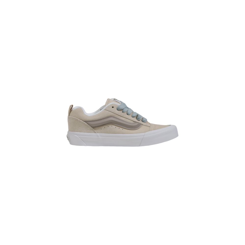 Beige leren sneaker