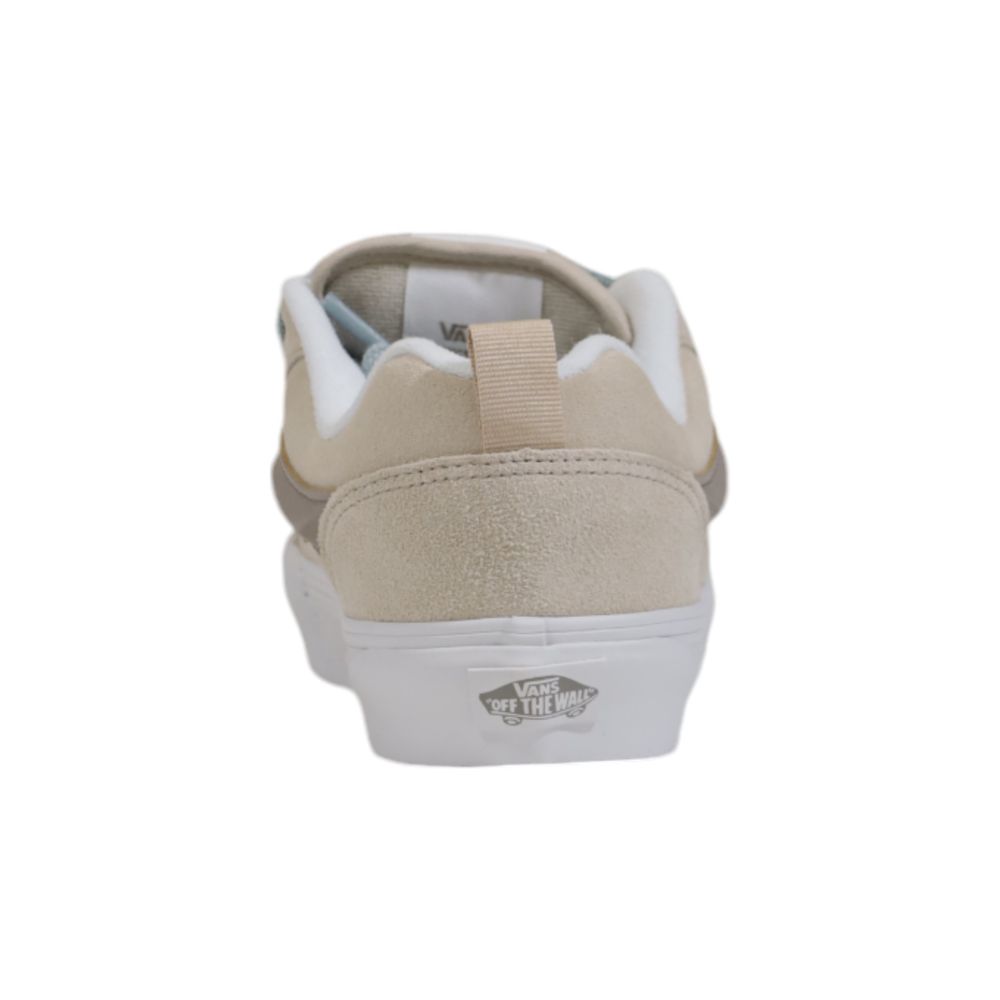 Beige leren sneaker