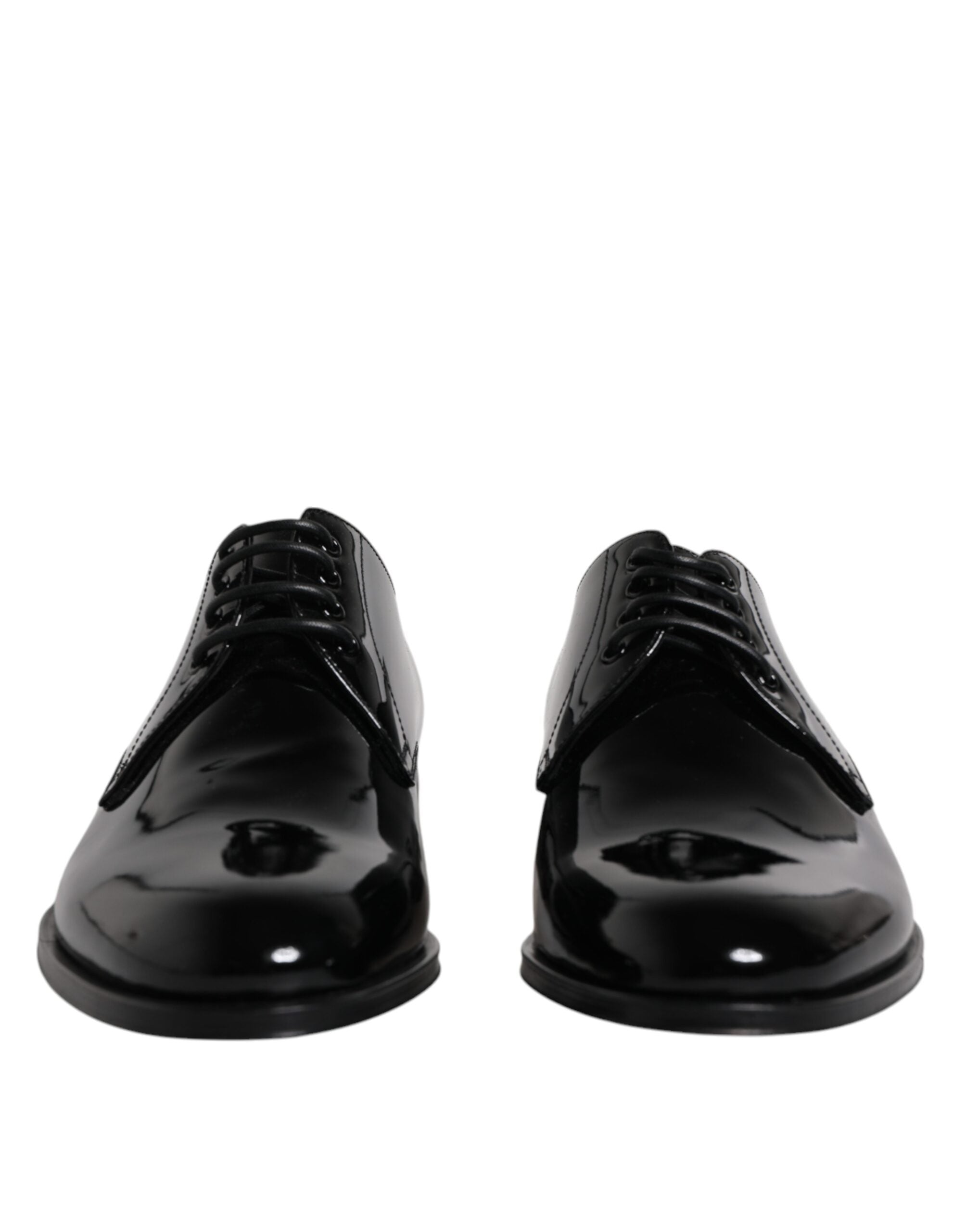 Zwarte lakleren derby formele schoenen
