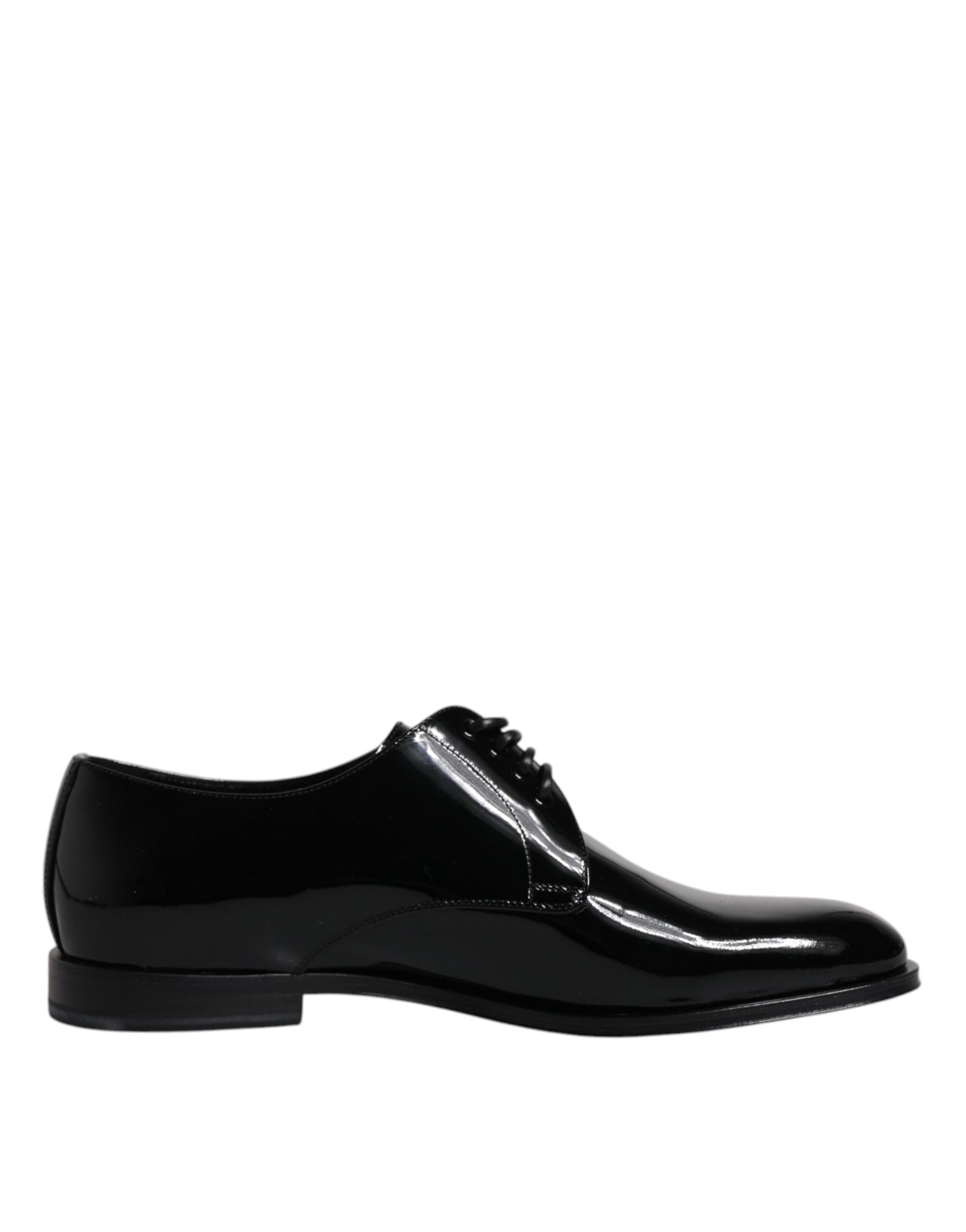 Zwarte lakleren derby formele schoenen